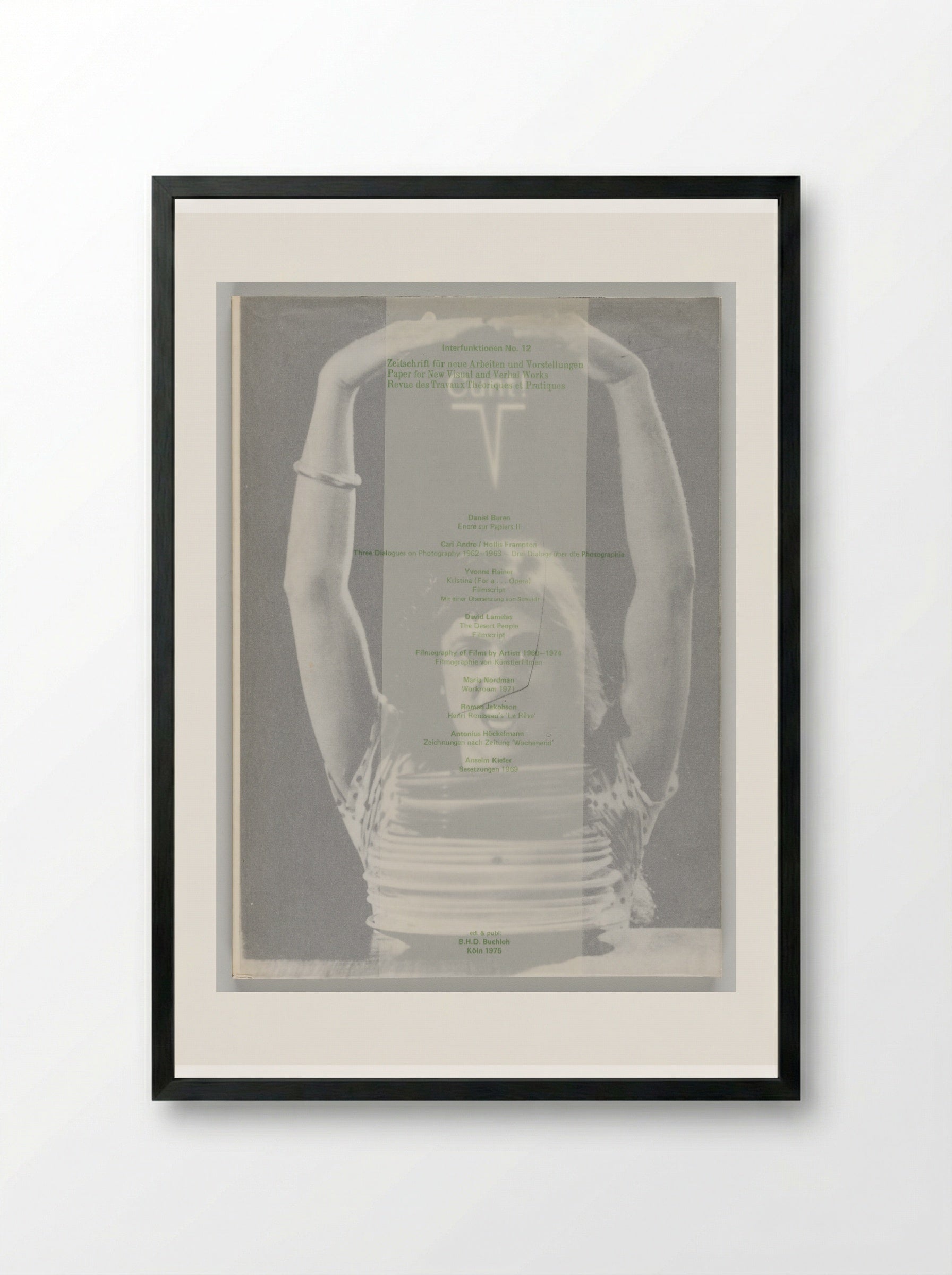 Interfunktionen No. 12 - Various Artists - Framed Print Black
