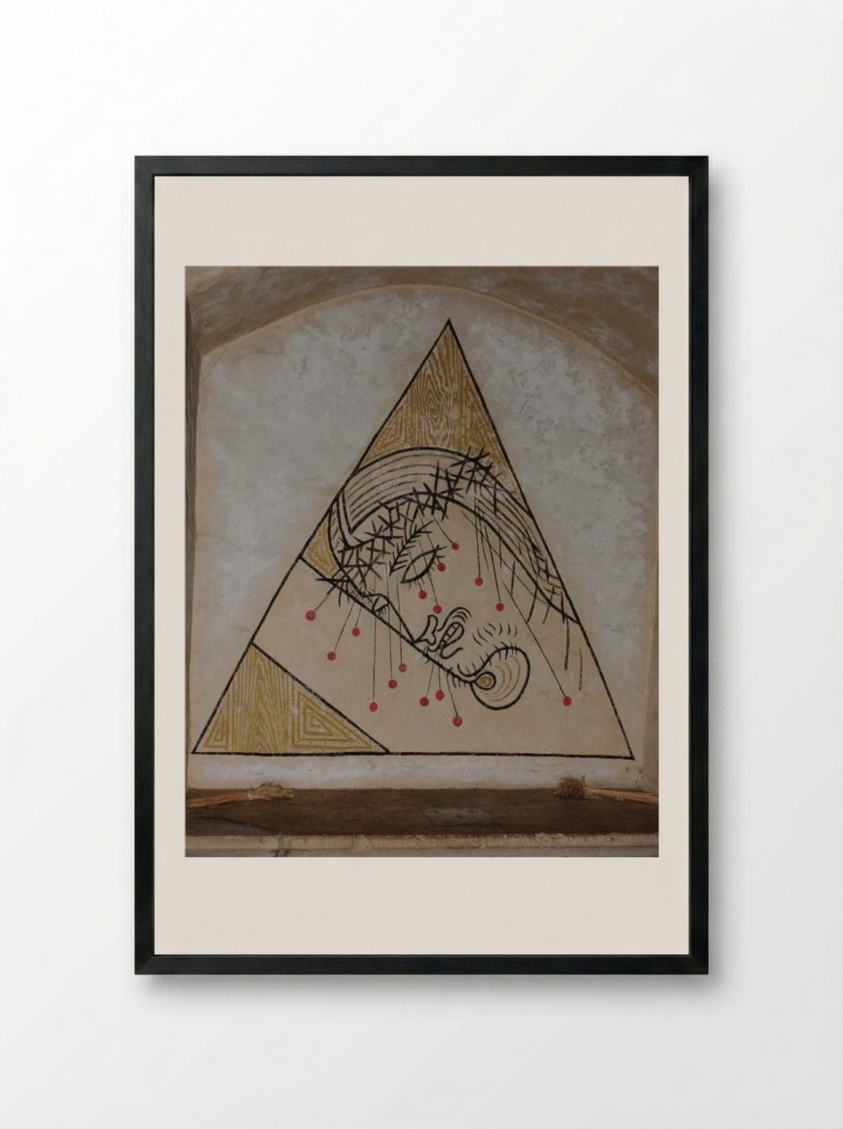 Interieur chapelle Saint Blaise - Jean Cocteau - Framed Print Black