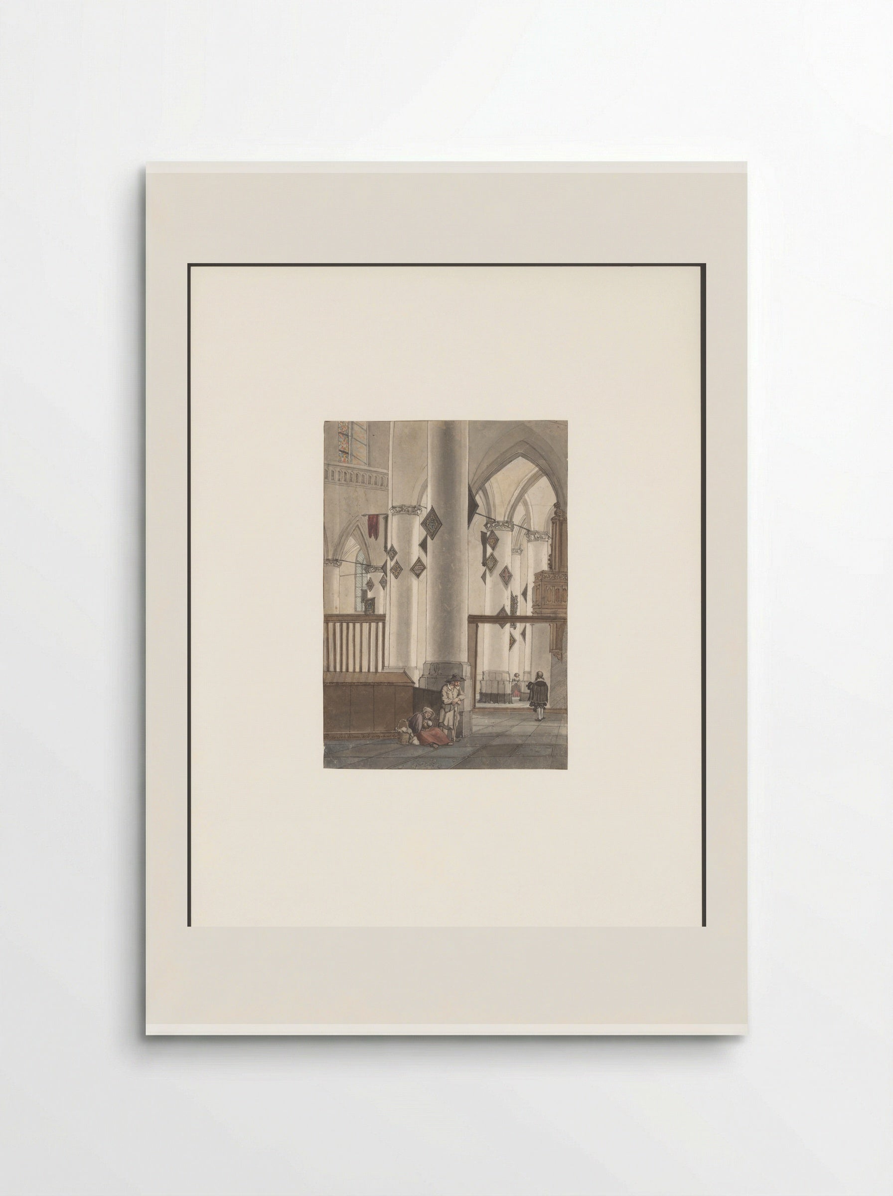 Interieur van de Oude Kerk - Cornelis Ploos van Amstel - Poster