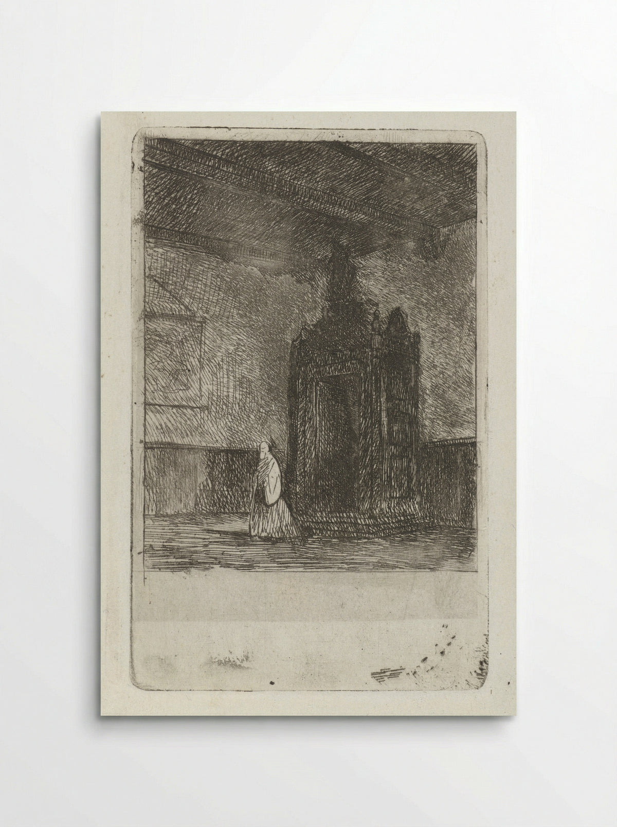 Interieur van een liturgisch gebouw - Jan Diederikus Kruseman - Poster