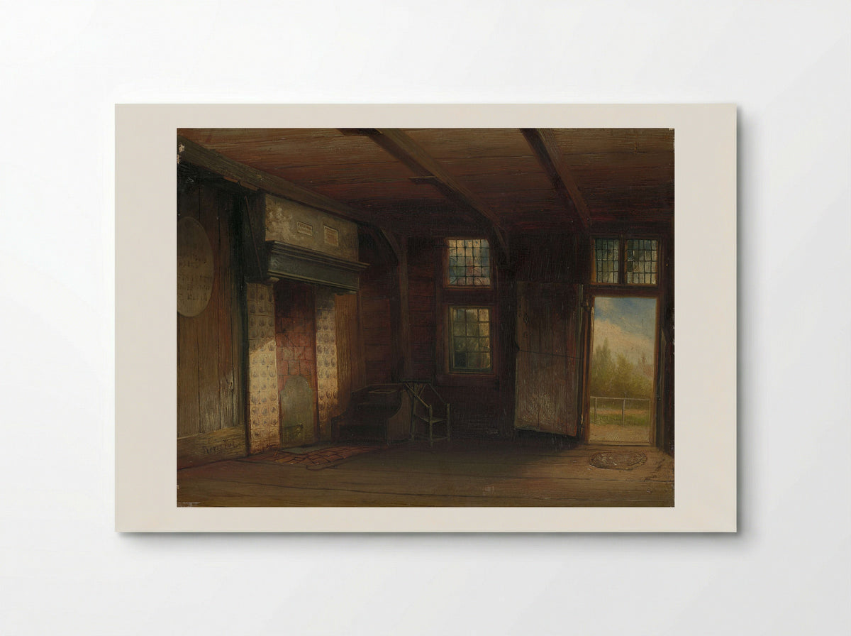 Interieur van het Tsaar Peterhuisje te Zaandam - Pierre Tetar van Elven - Poster