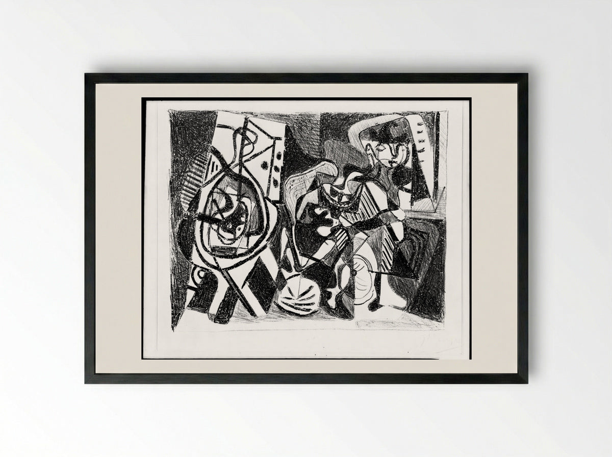 Interior Scene - Pablo Picasso - Framed Print Black