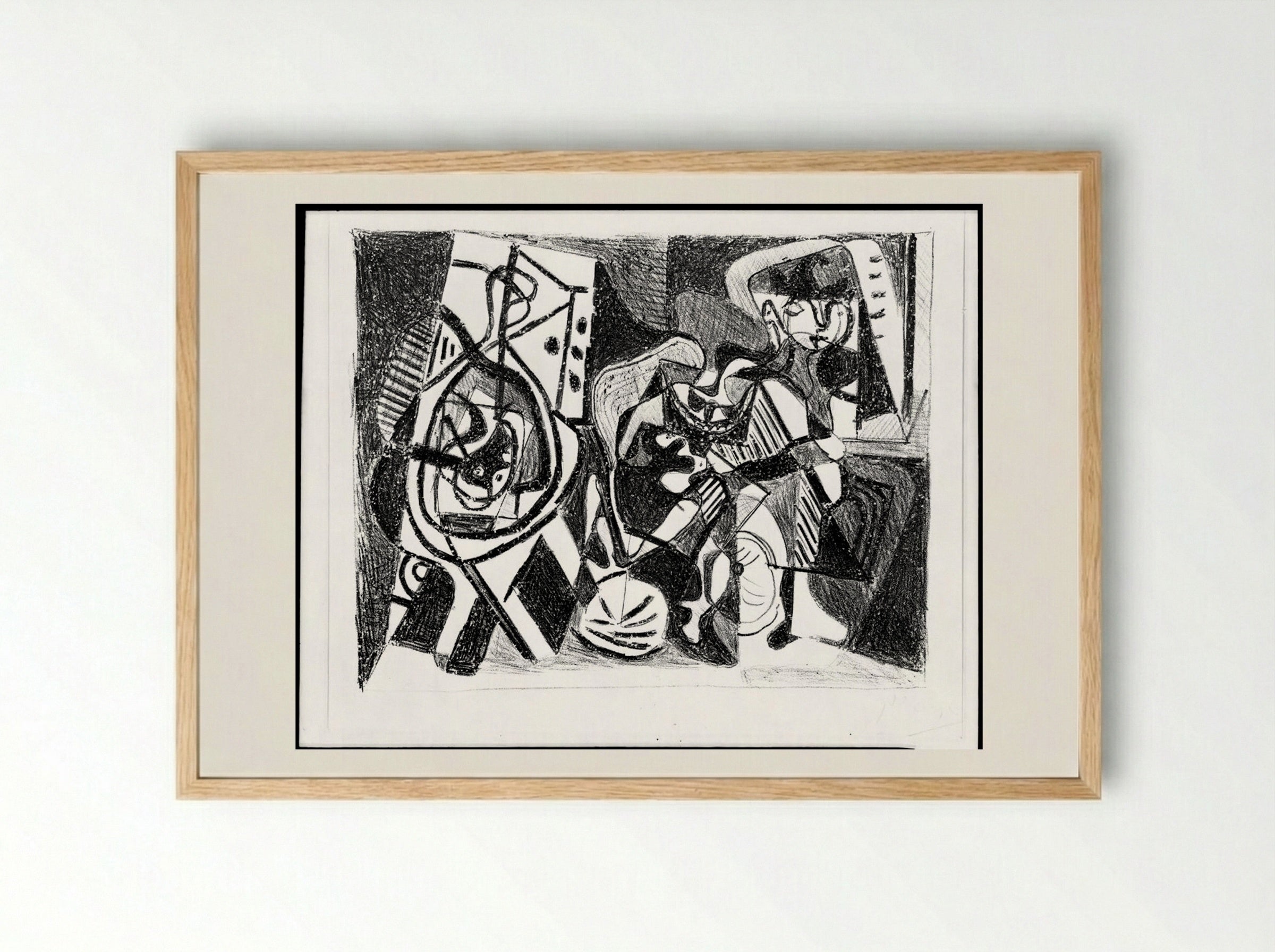 Interior Scene - Pablo Picasso - Framed Print Wood