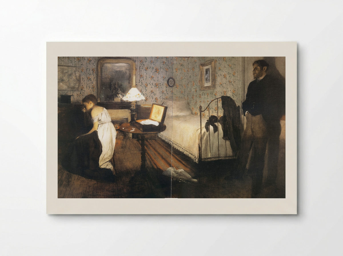 Interior (The Rape) - Edgar Degas - Poster