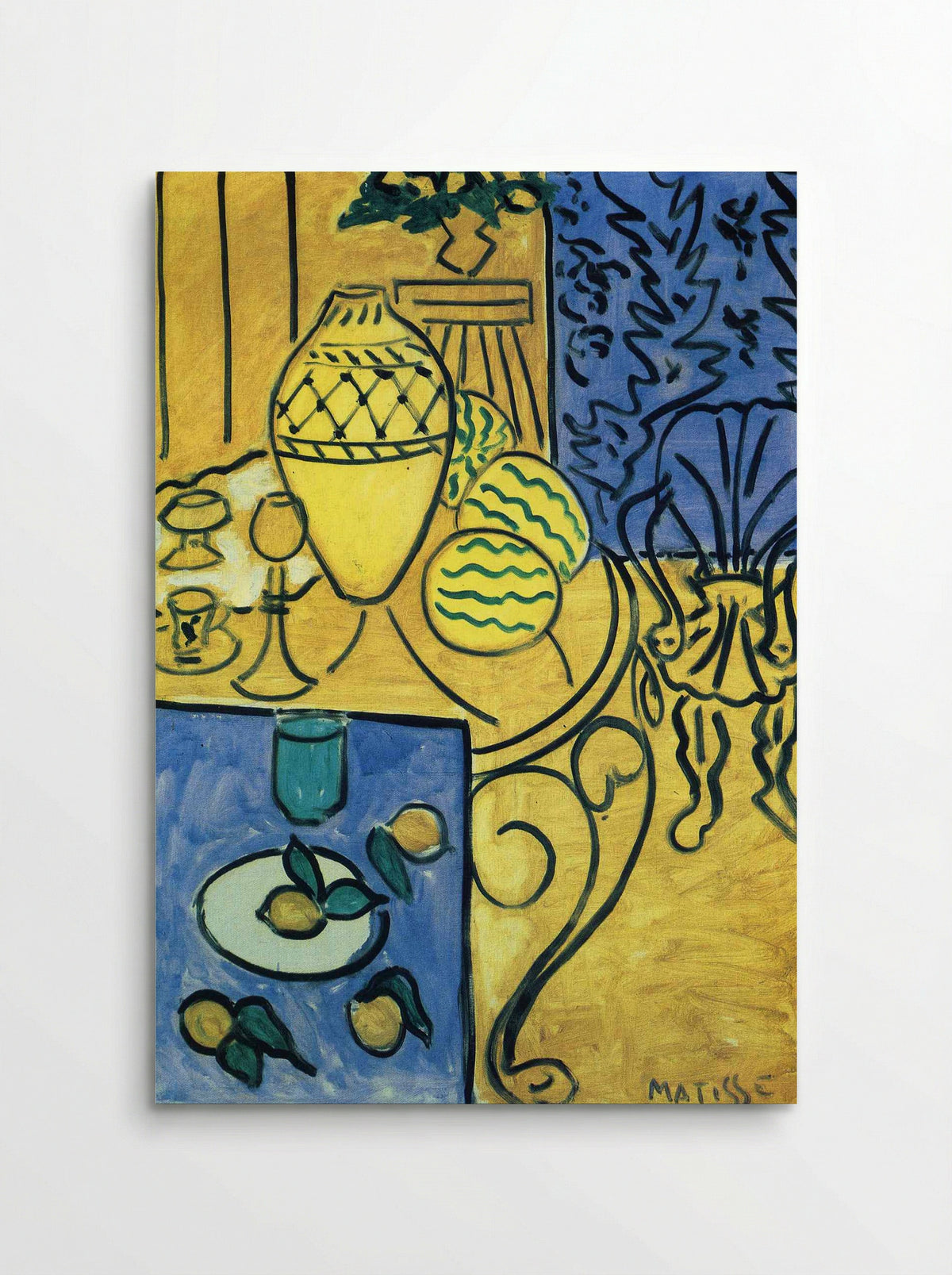 Interior in Yellow - Henri Matisse - Poster