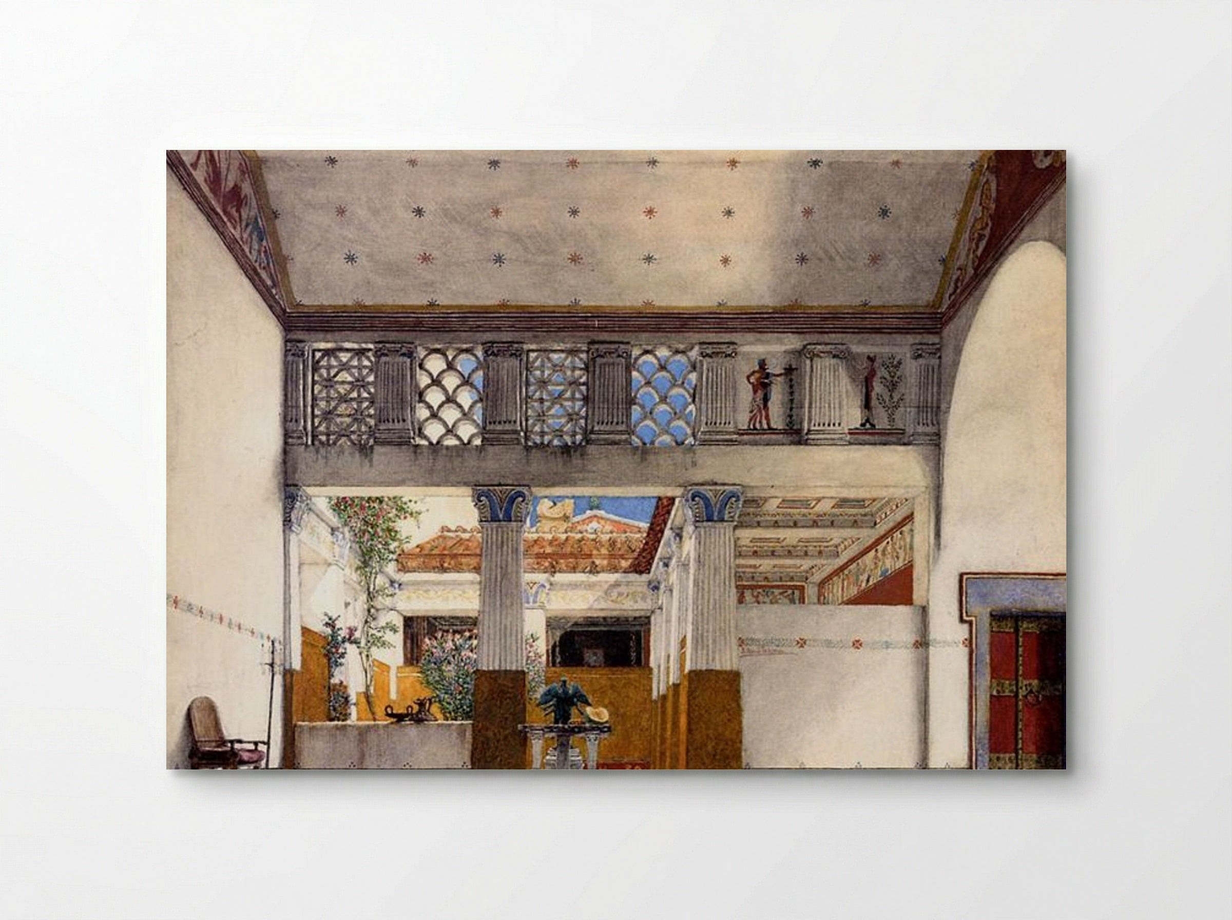 Interior of Caius Martius House - Sir Lawrence Alma-Tadema - Poster
