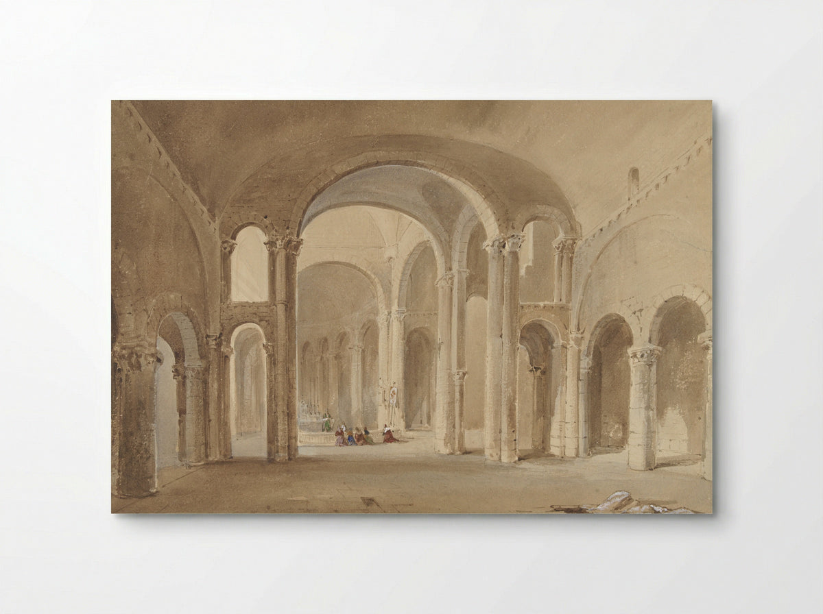Interior of Saint-Hilaire, Poitiers - Alexis Nicolas Noël - Poster