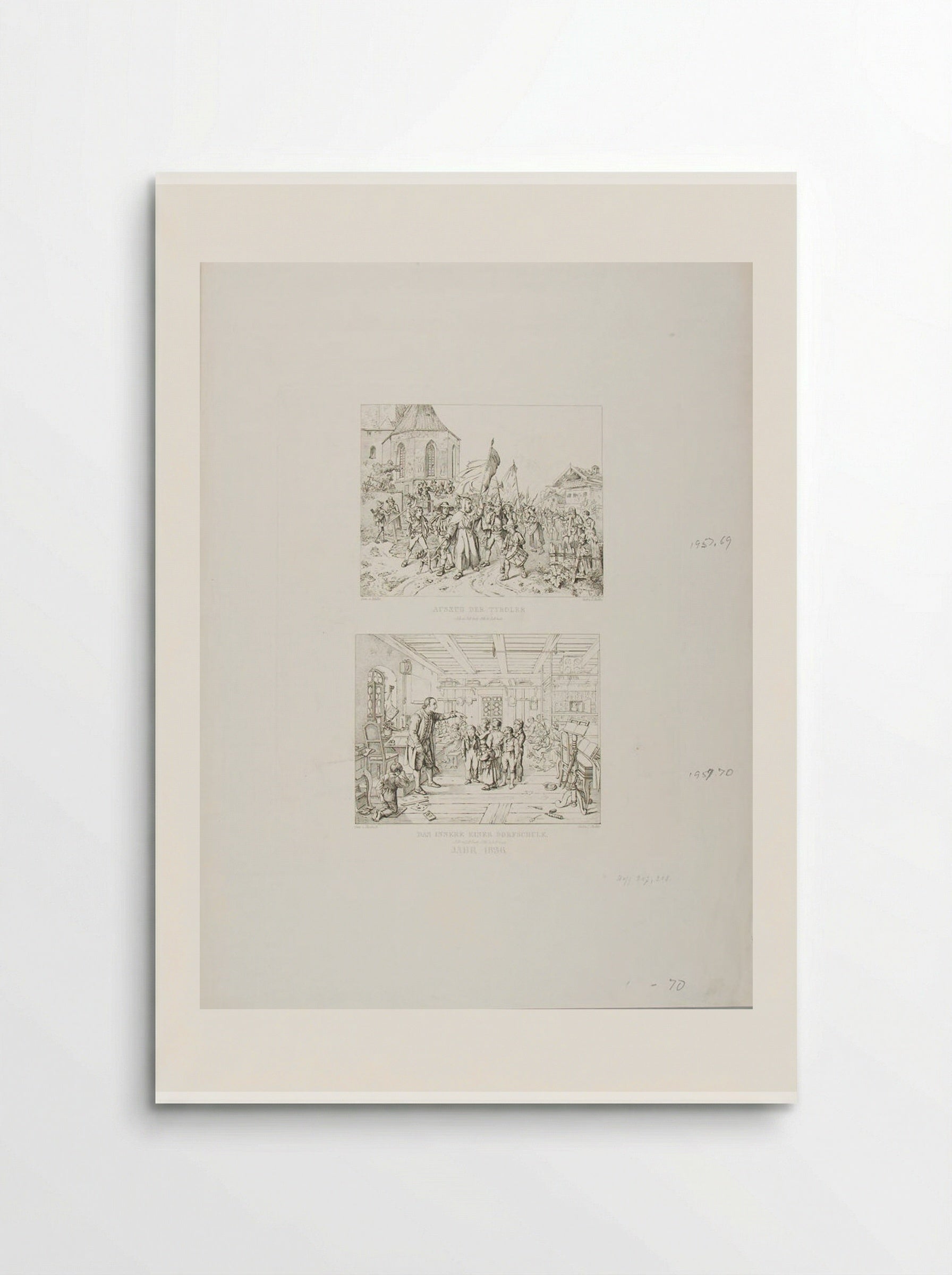 Interior of Village School - Adrian Ludwig Richter - Poster