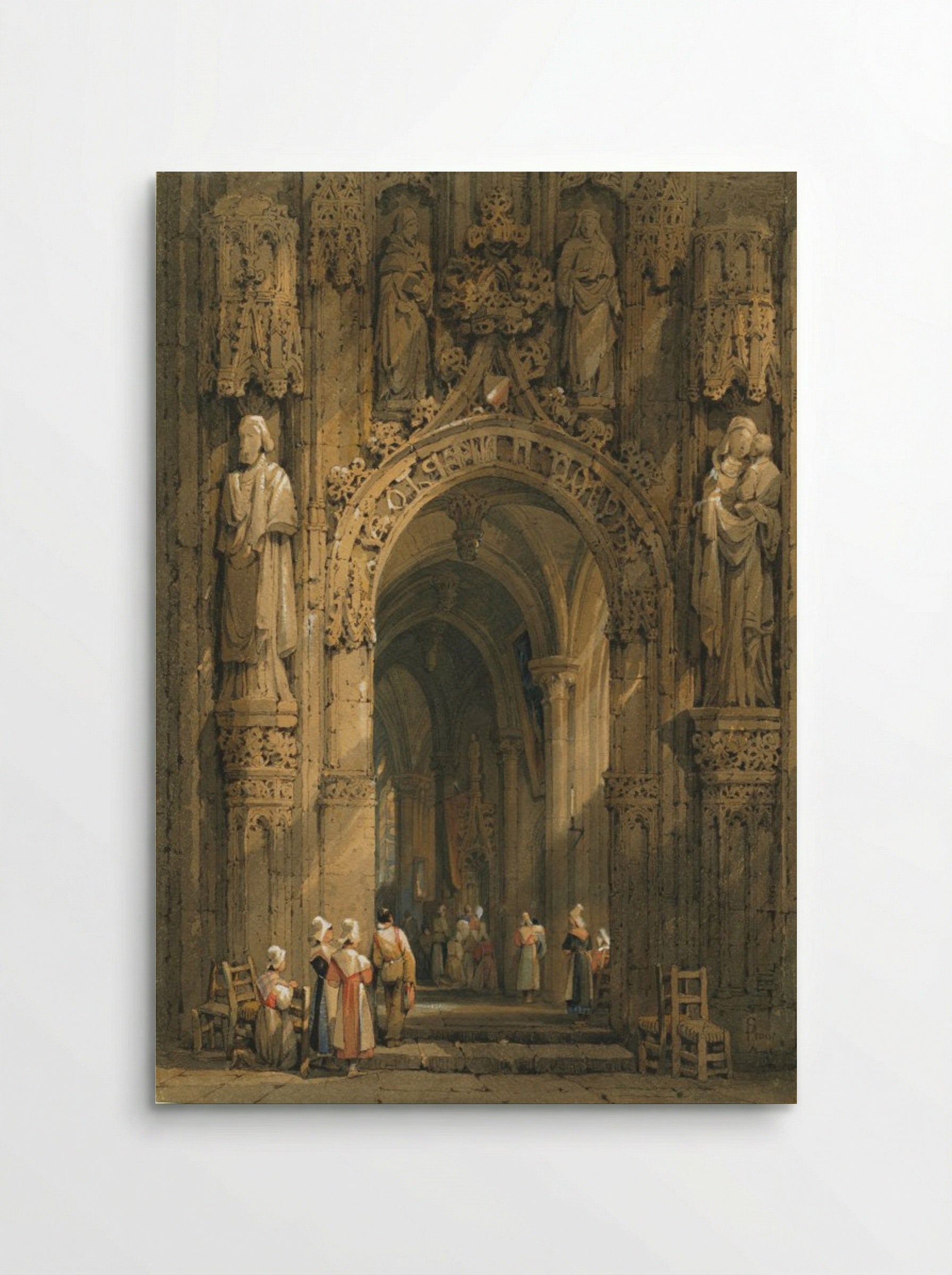 Interior of a Cathedral - Samuel Prout - Poster