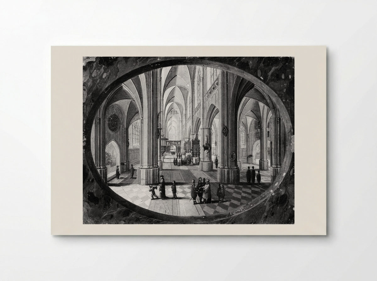 Interior of a Gothic Church by Day - Pieter Neeffs the Elder - Poster
