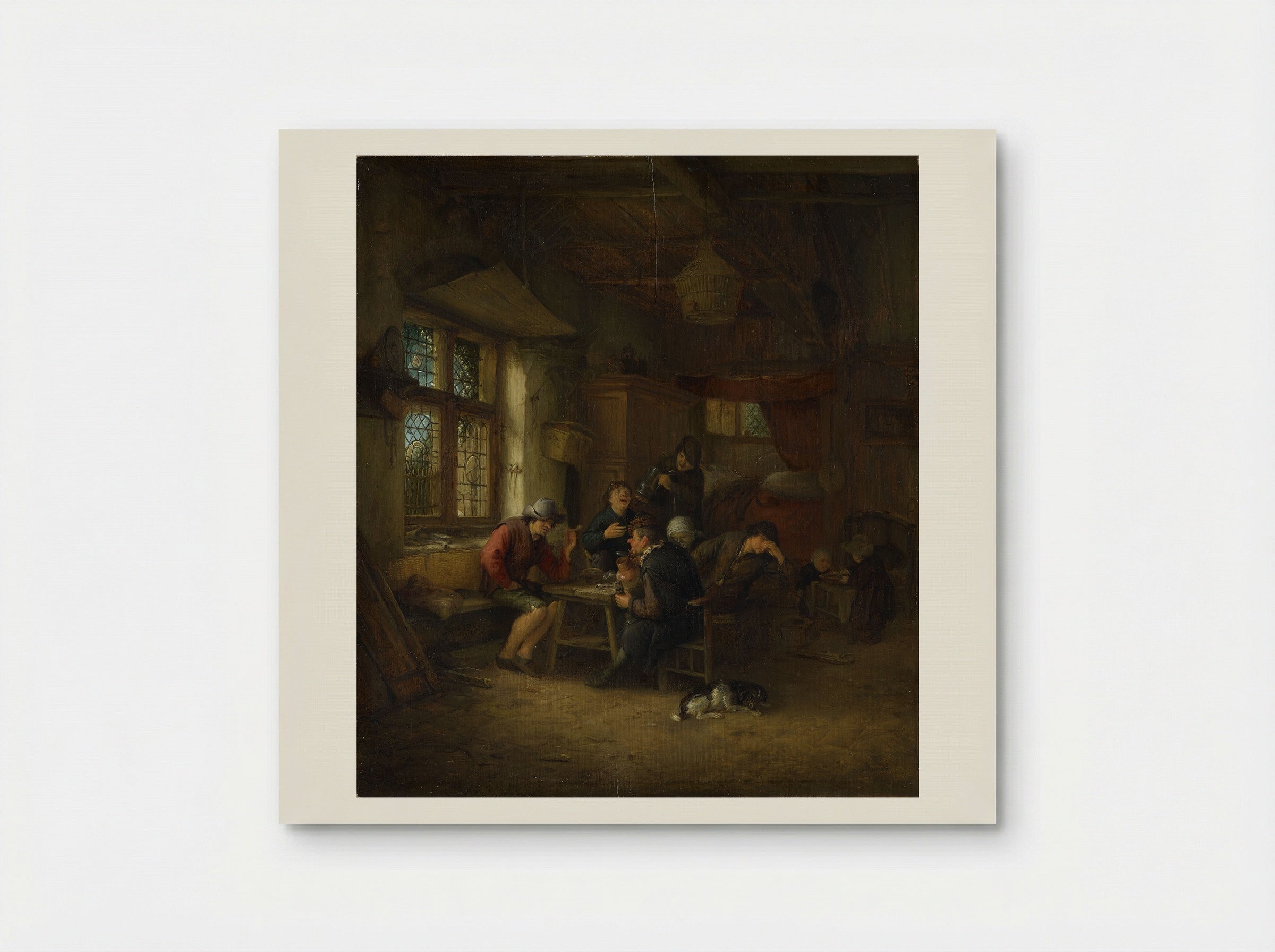 Interior of a Tavern - Adriaen van Ostade - Poster