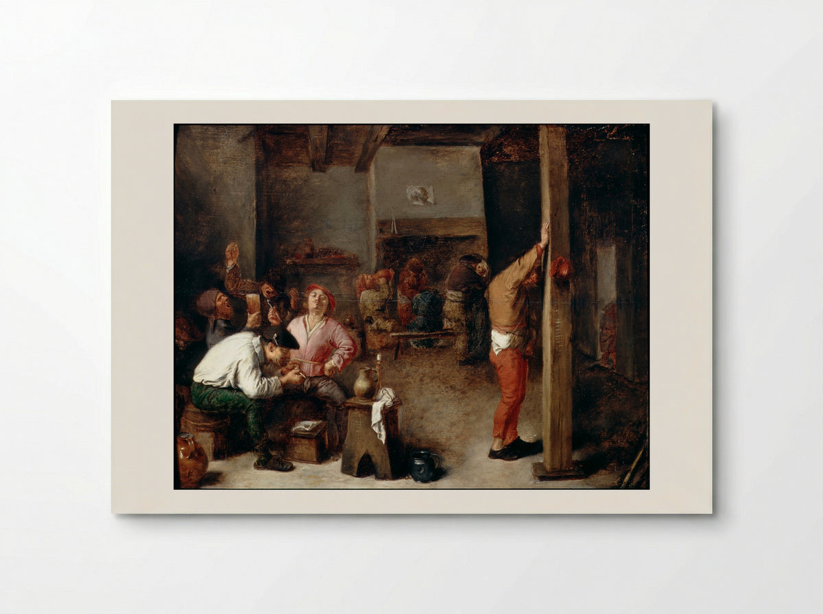 Interior of a Tavern - Adriaen Brouwer - Poster