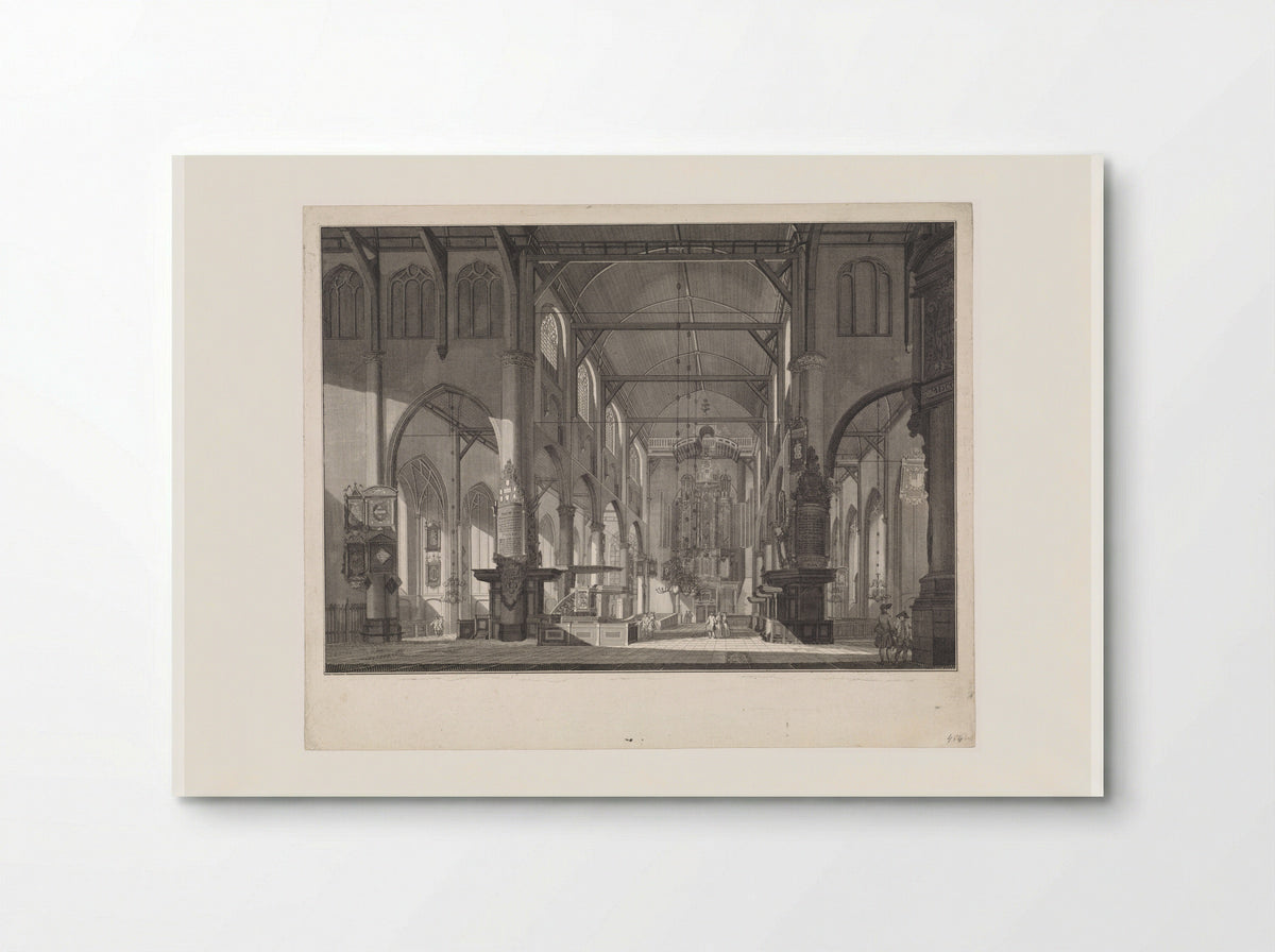 Interior of the Grote of Sint-Laurenskerk - Jan Punt - Poster