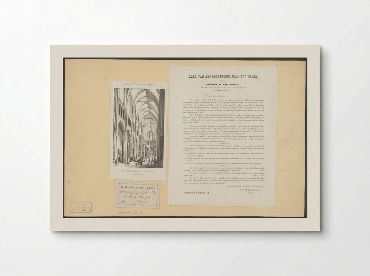 Interior of the Onze-Lieve-Vrouwekerk - Anonymous - Poster