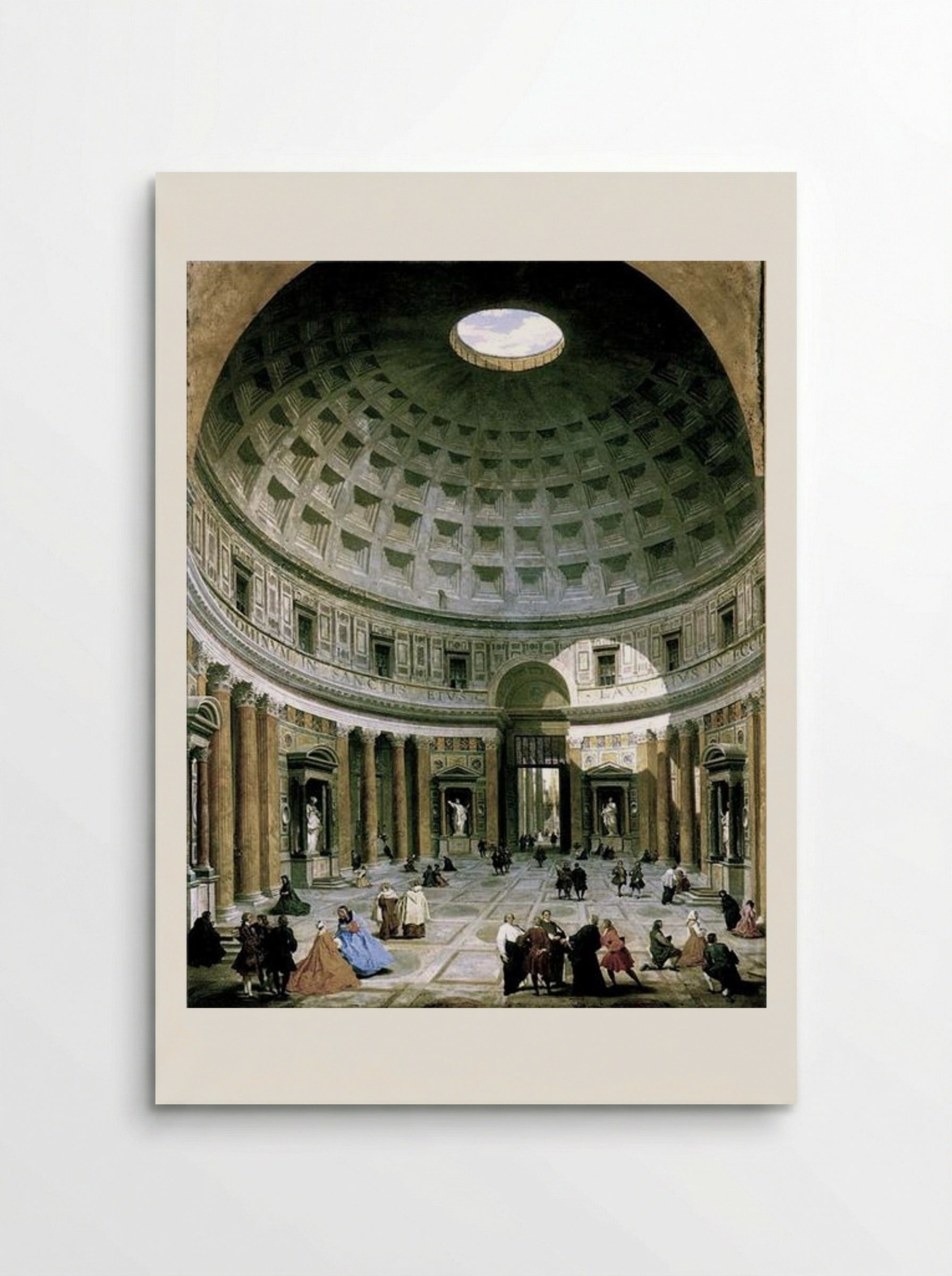 Interior of the Pantheon, Rome - Giovanni Paolo Panini - Poster