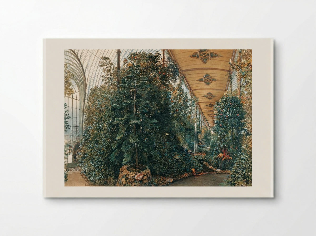 Interior view of the Palm House of Lednice Castle - Rudolf von Alt - Poster