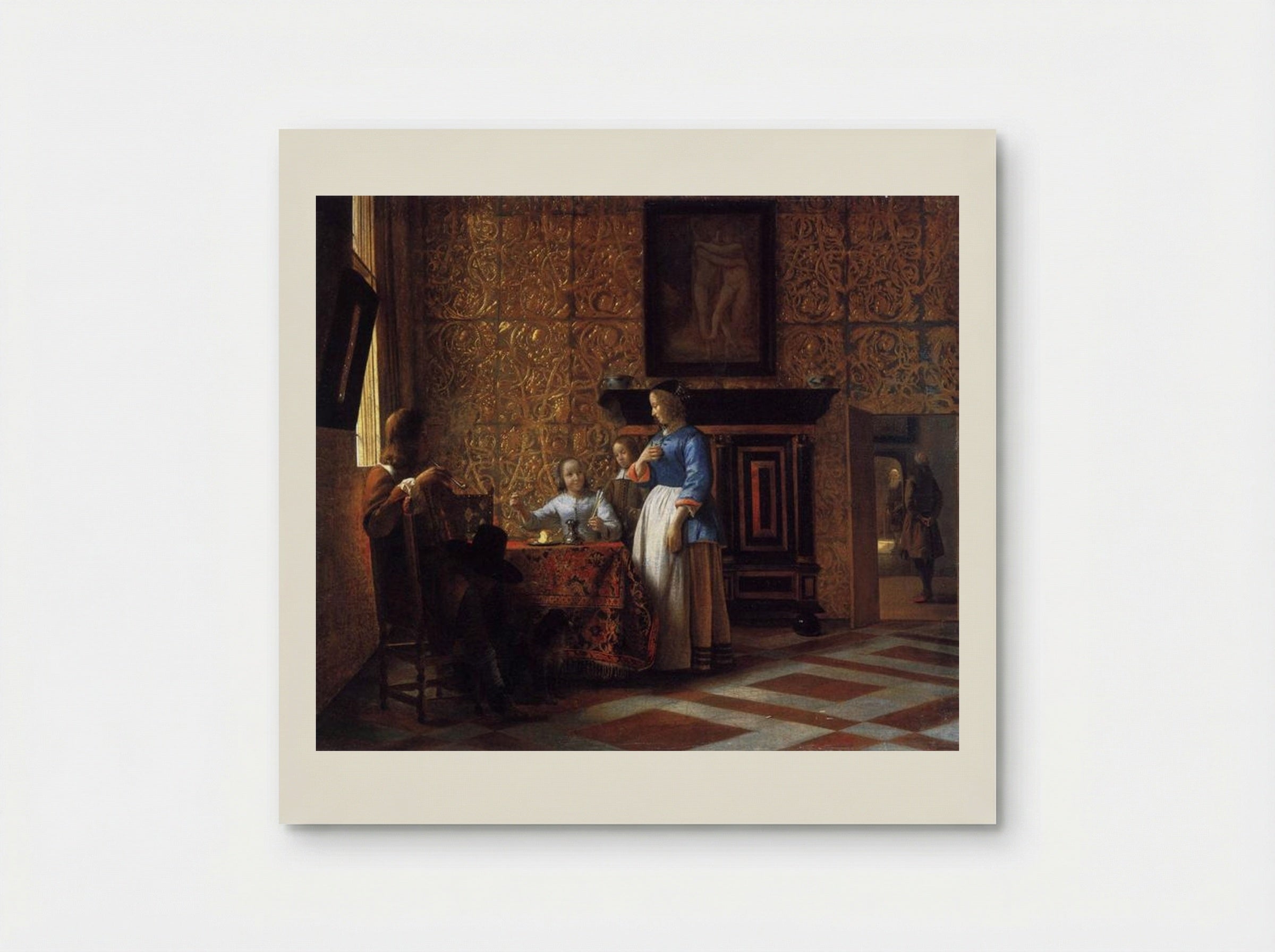 Interior with Figures - Pieter de Hooch - Poster
