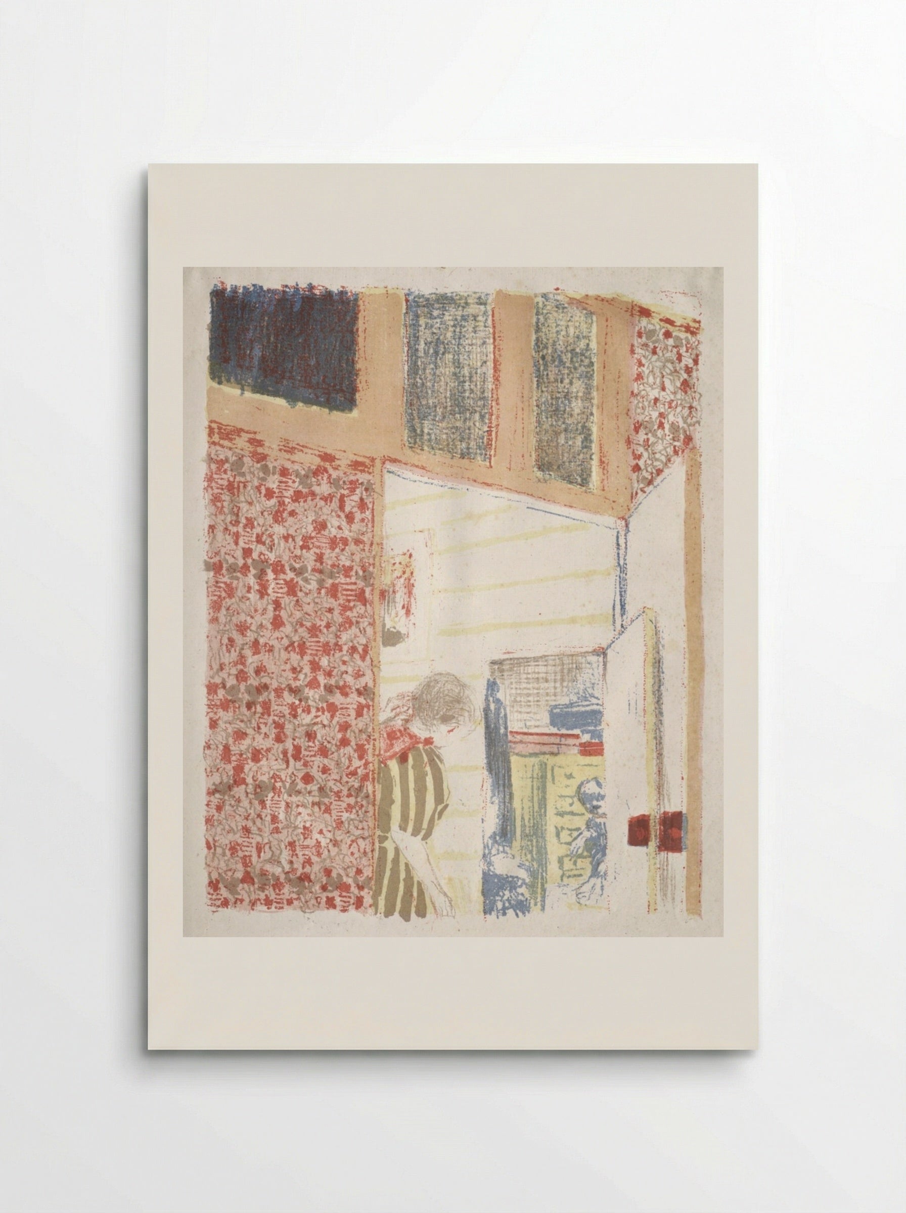 Interior with Pink Wallpaper III - Édouard Vuillard - Poster