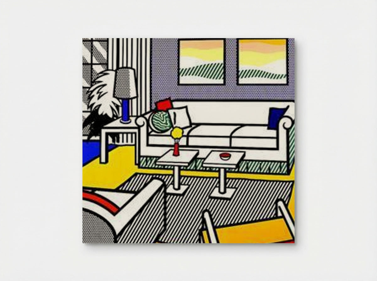 Interior with Restful Paintings - Roy Lichtenstein - Poster