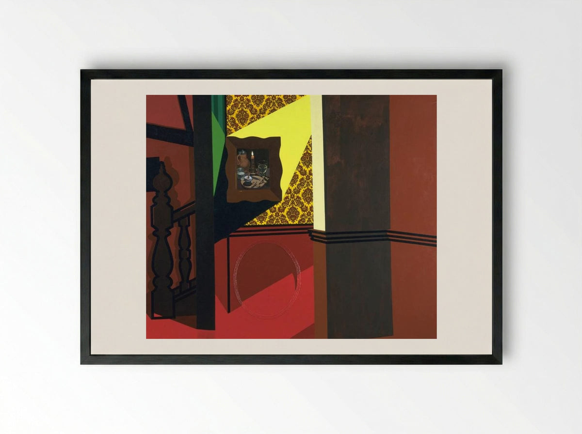 Interior with a Picture - Patrick Caulfield - Framed Print Black