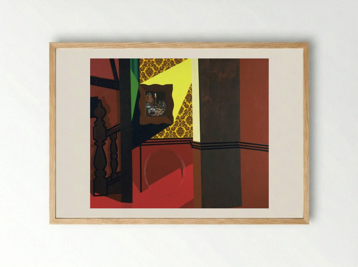 Interior with a Picture - Patrick Caulfield - Framed Print Wood