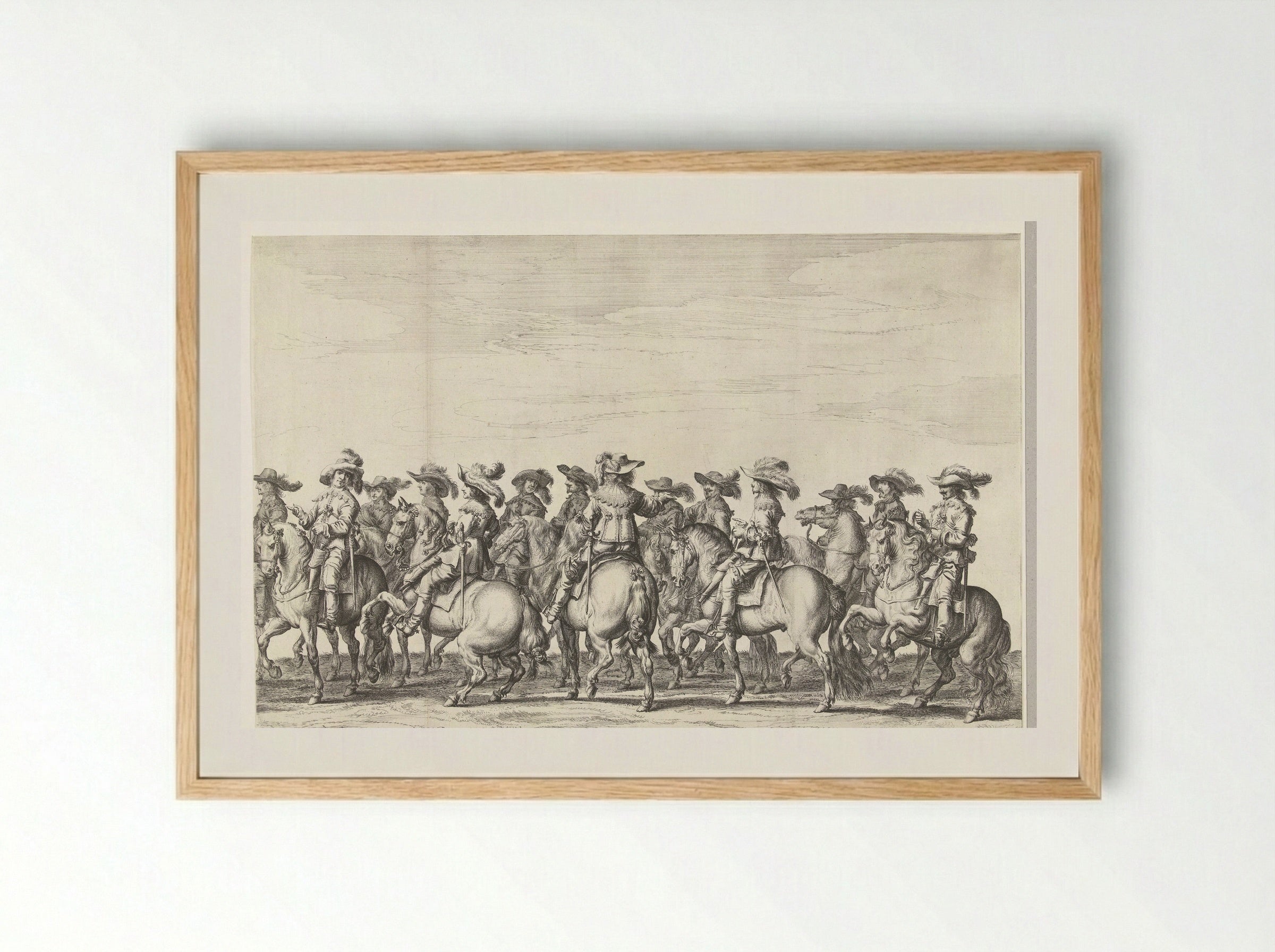 Intocht van Maria de Médicis te Amsterdam (plaat 3) - Pieter Nolpe - Framed Print Wood