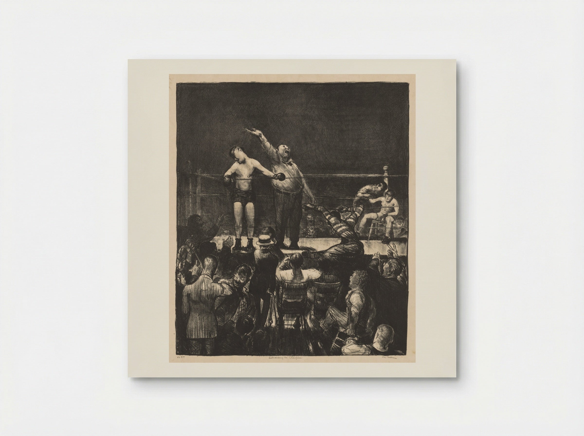 Introducing the Champion - George Bellows - Poster