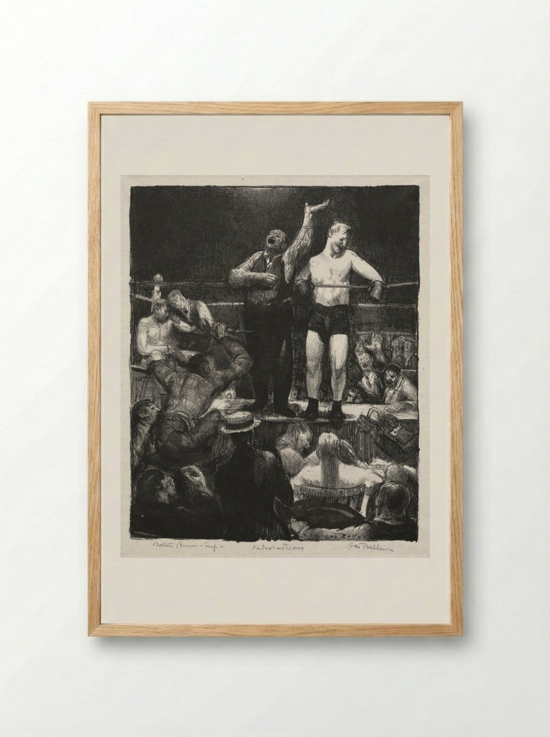 Introductions - George Bellows - Framed Print Wood
