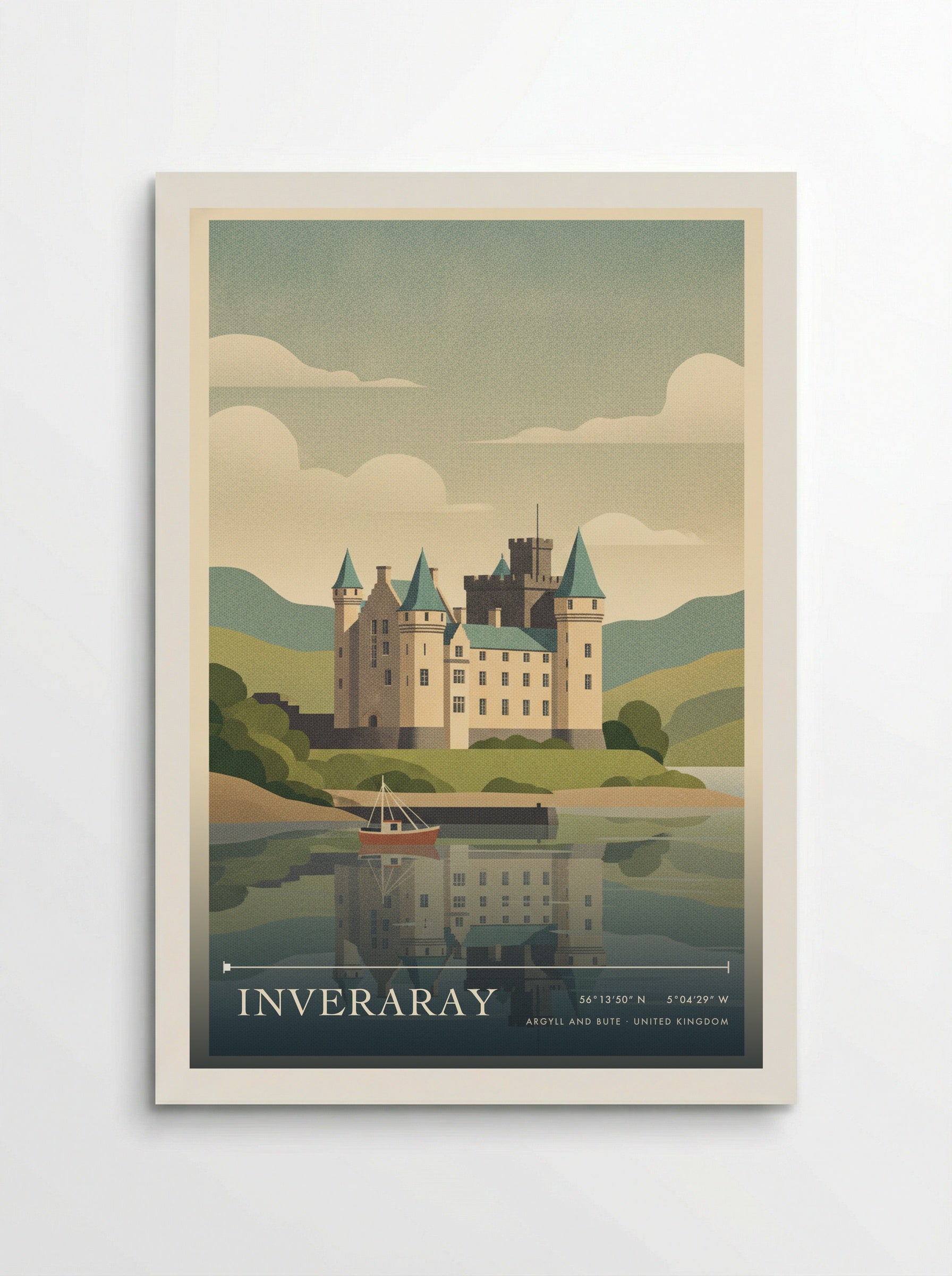 Inveraray Argyll and Bute United Kingdom Travel Poster - Poster