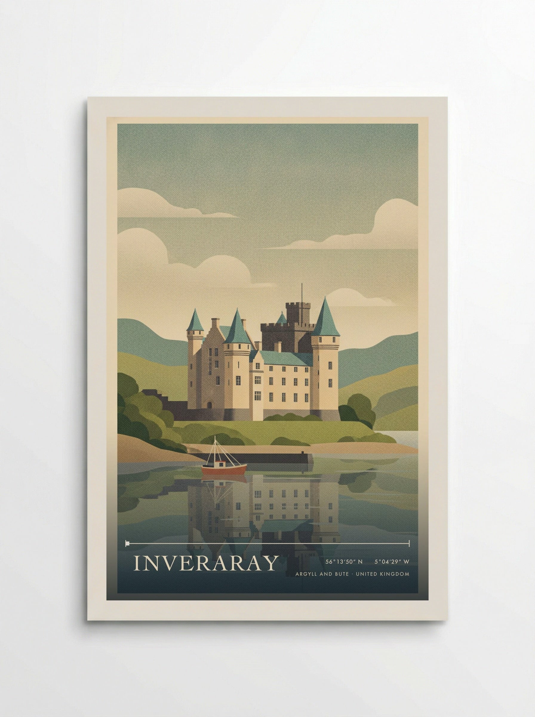 Inveraray Argyll and Bute United Kingdom Travel Poster - Poster