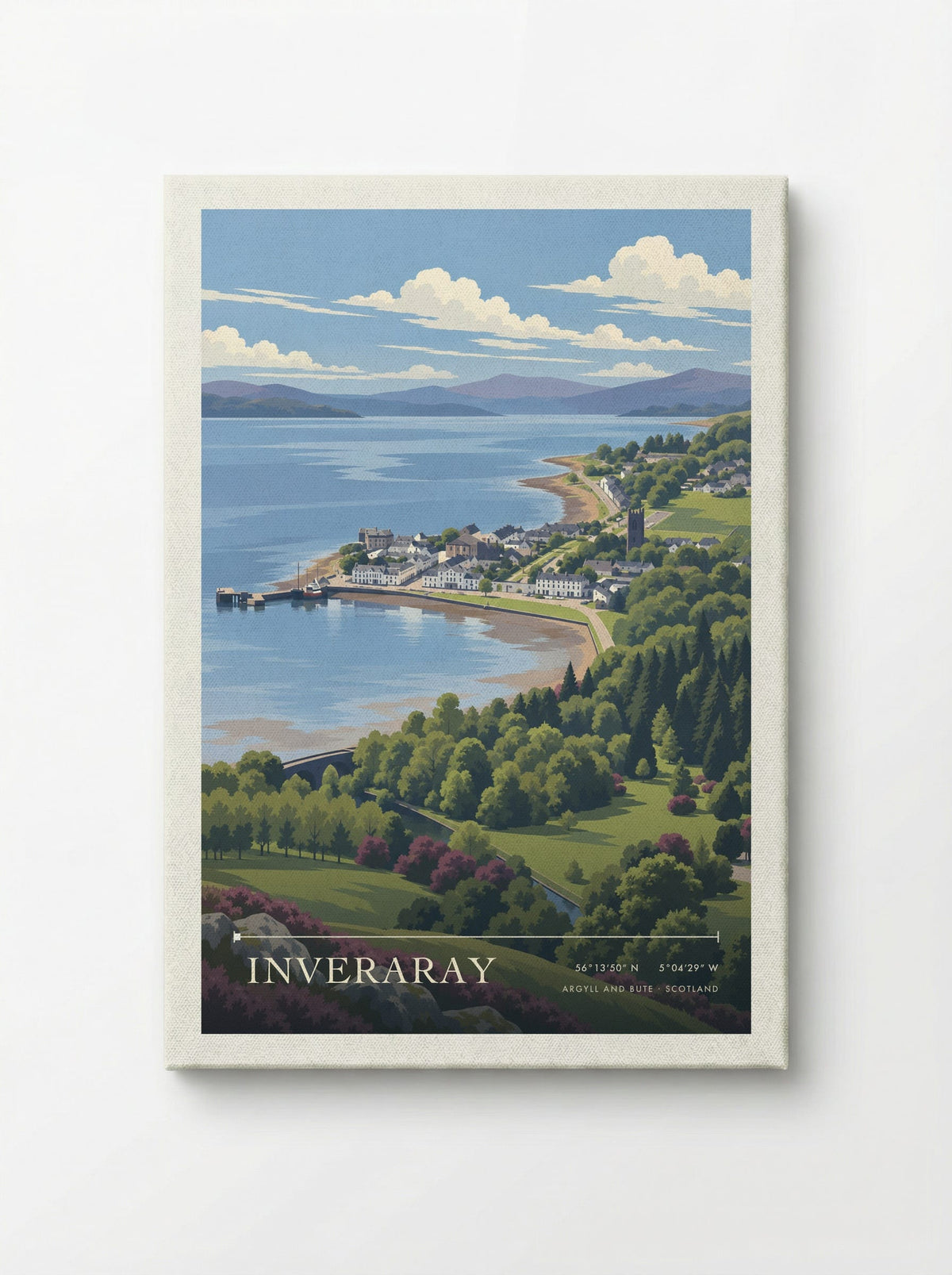 Inveraray, Argyll and Bute | Travel Poster - Canvas