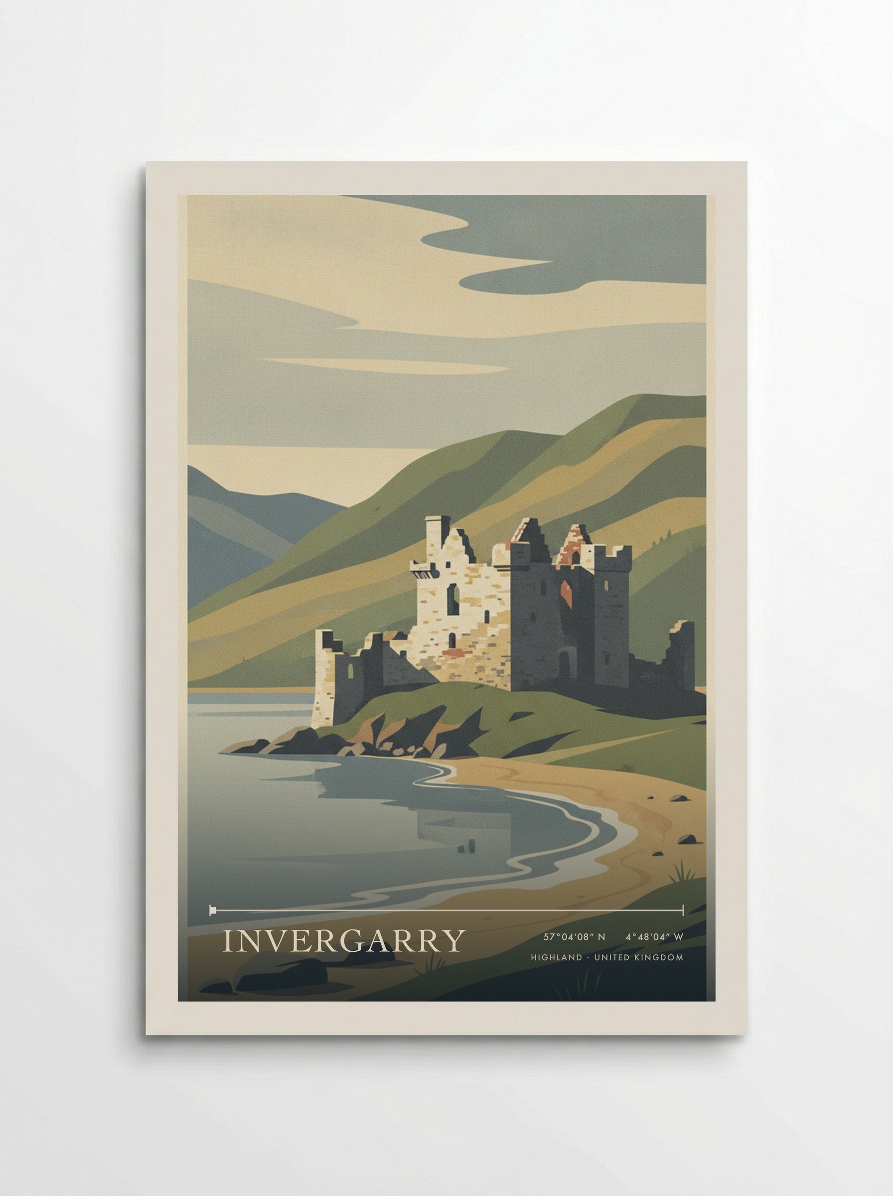 Invergarry Highland United Kingdom Travel Poster - Poster