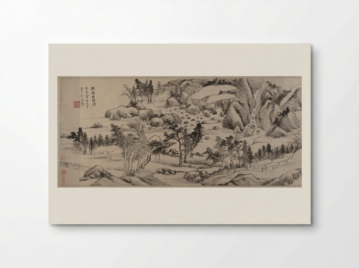 Invitation to Reclusion at Jingxi - Dong Qichang - Poster