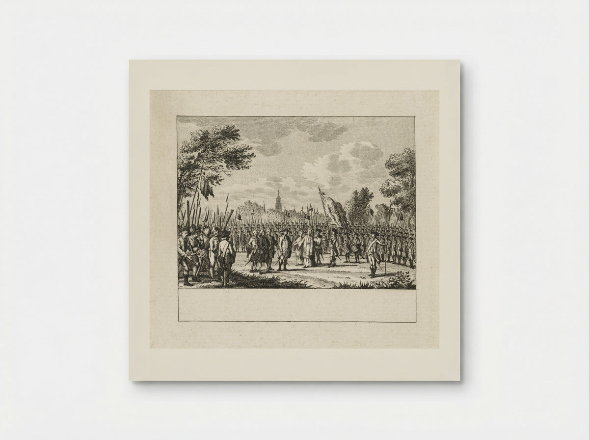 Inzegening van het vaandel, buiten Luik - Cornelis Brouwer - Poster