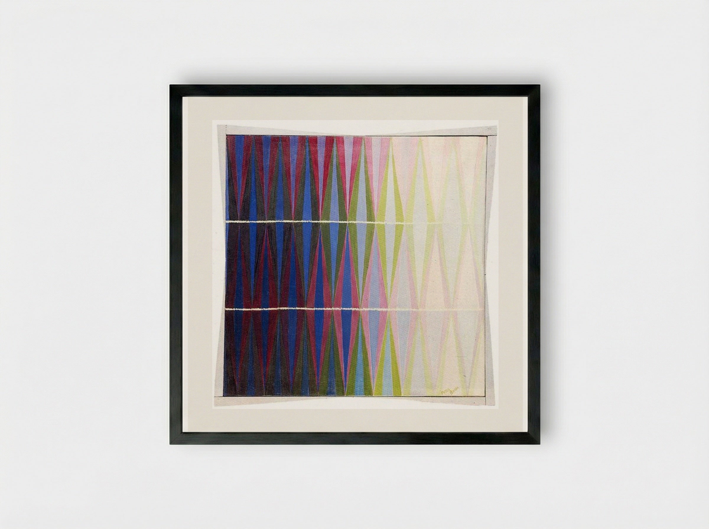 Iridescent Interpenetration No. 7 - Giacomo Balla - Framed Print Black