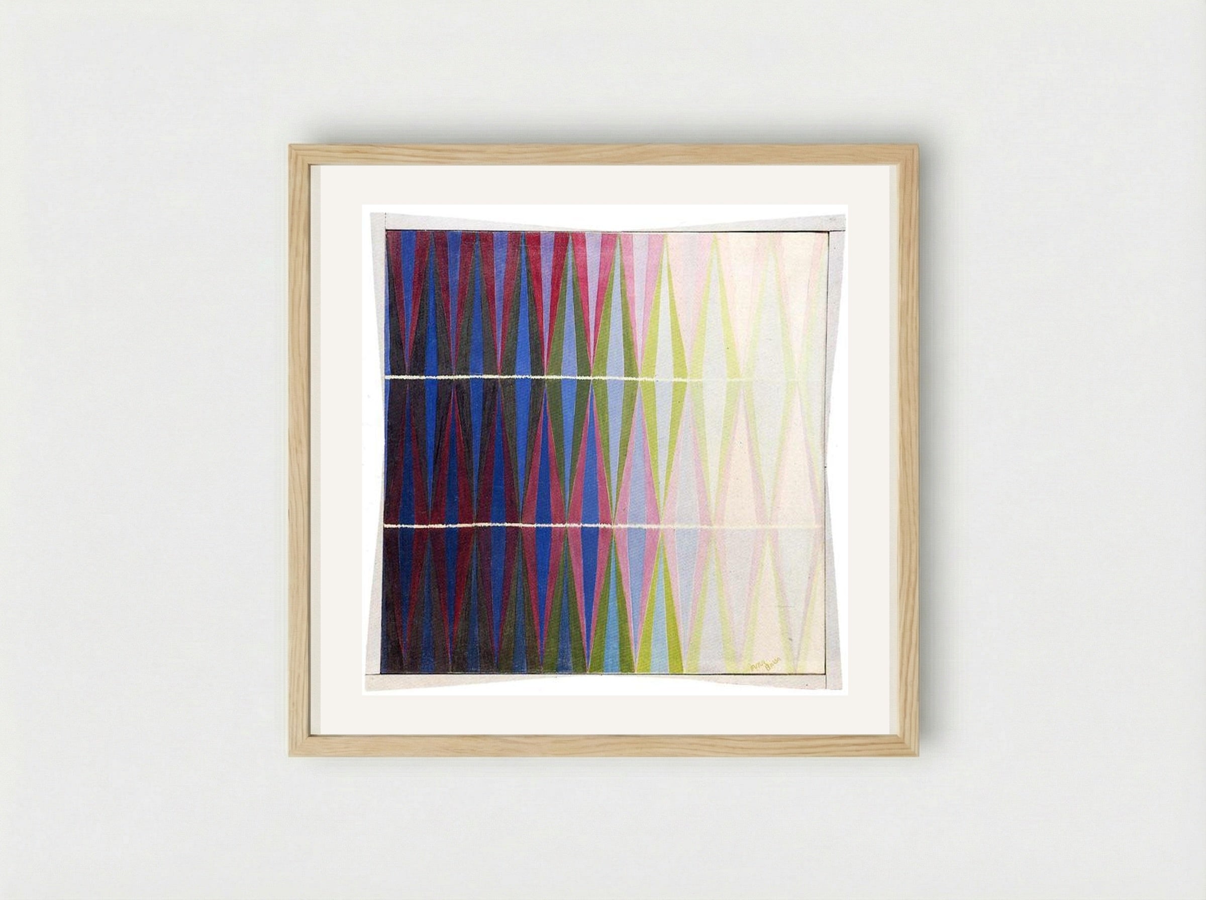 Iridescent Interpenetration No. 7 - Giacomo Balla - Framed Print Wood