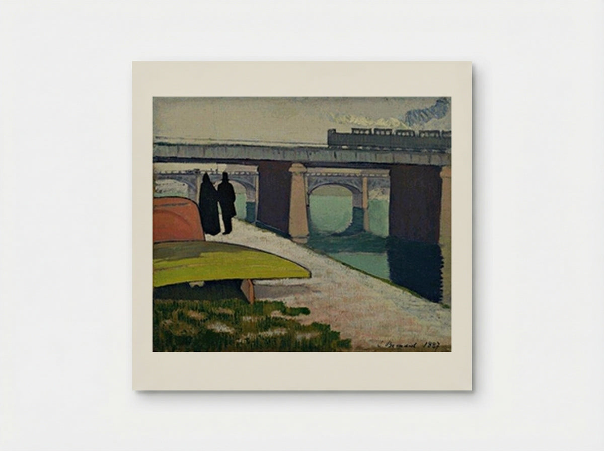Iron Bridges at Asnières - Emile Bernard - Poster