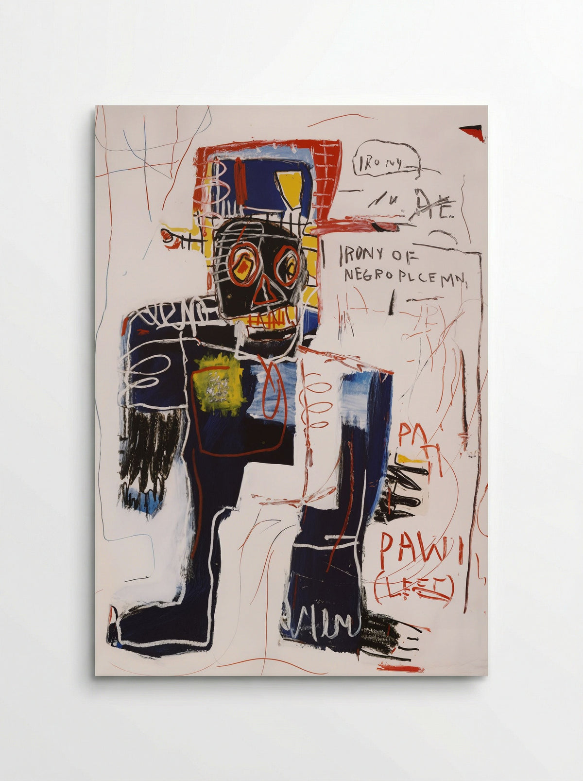 Irony of the Negro Policeman - Jean-Michel Basquiat - Poster