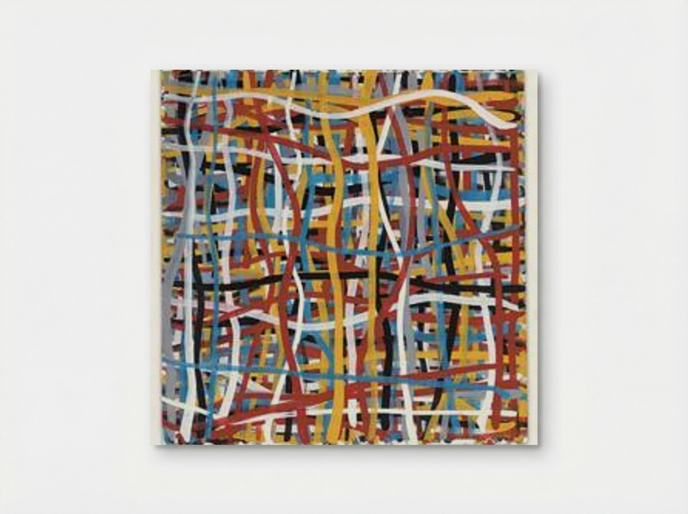 Irregular Vertical and Horizontal Bands of Color Superimposed - Sol LeWitt - Poster