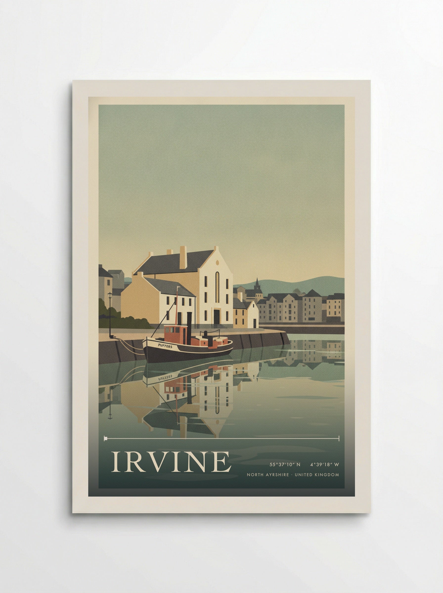 Irvine North Ayrshire United Kingdom Travel Poster - Poster