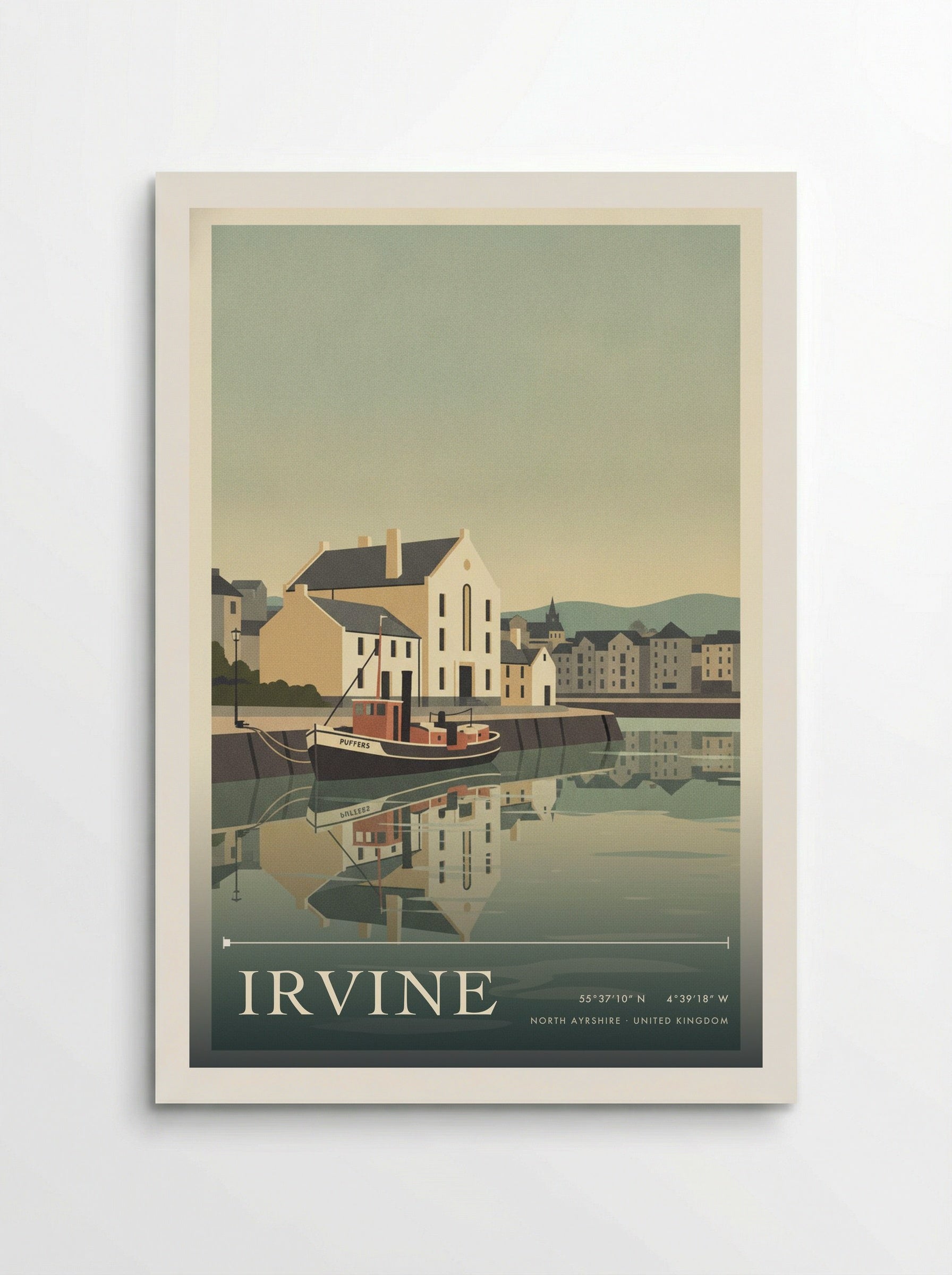 Irvine North Ayrshire United Kingdom Travel Poster - Poster