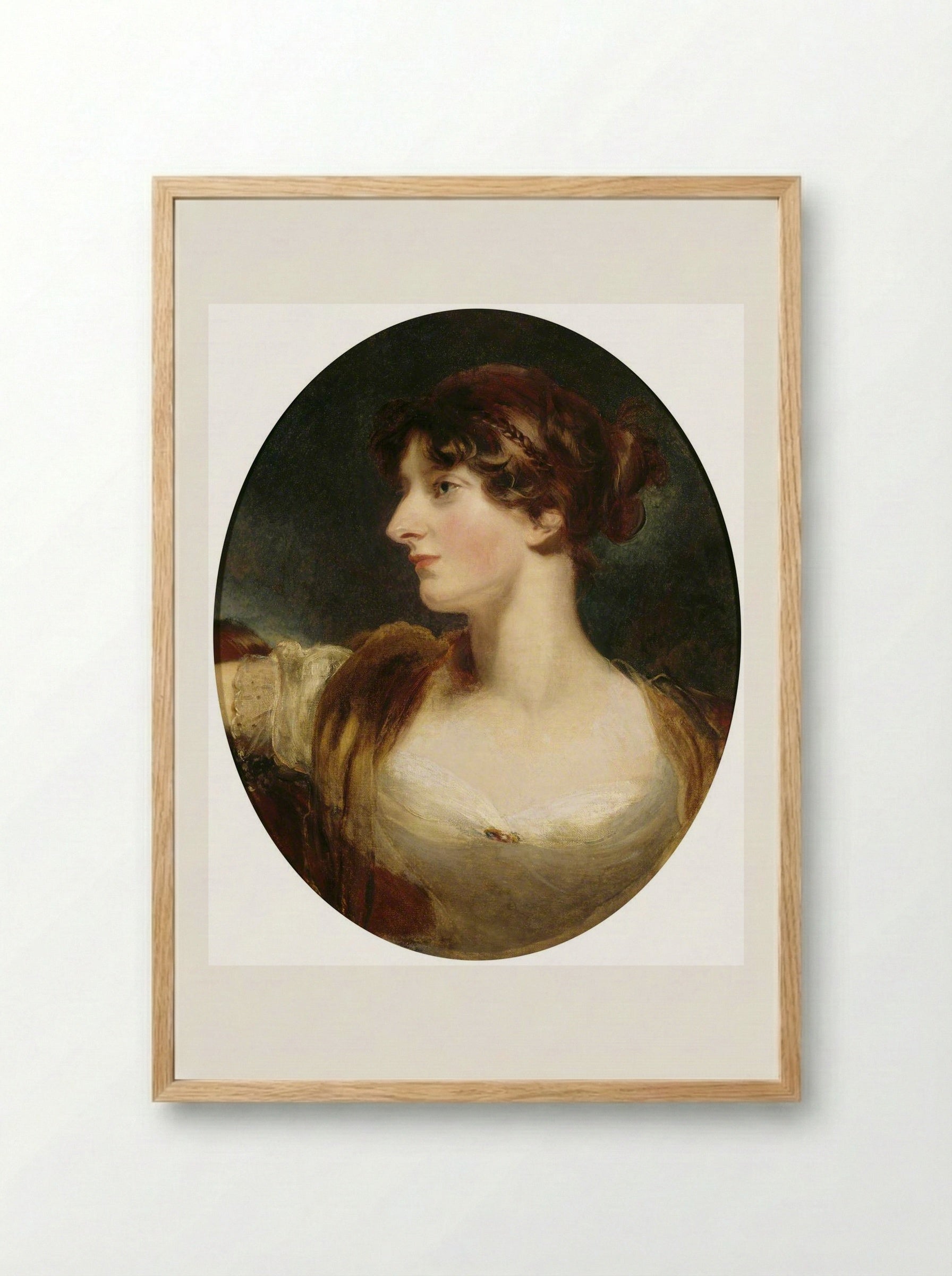 Isabella Anne Hutchinson - Sir Thomas Lawrence - Framed Print Wood