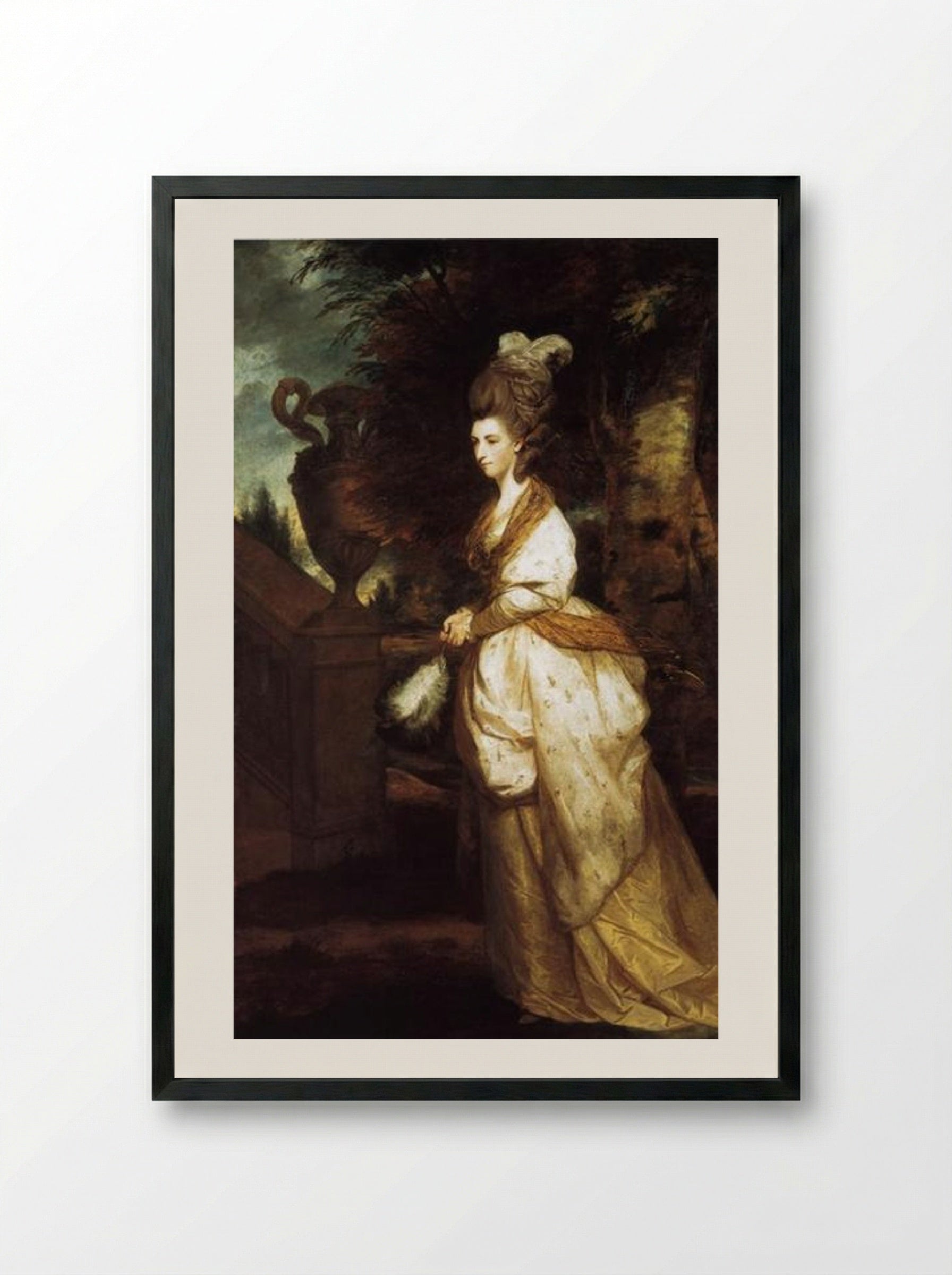 Isabella, Lady Beauchamp - Joshua Reynolds - Framed Print Black