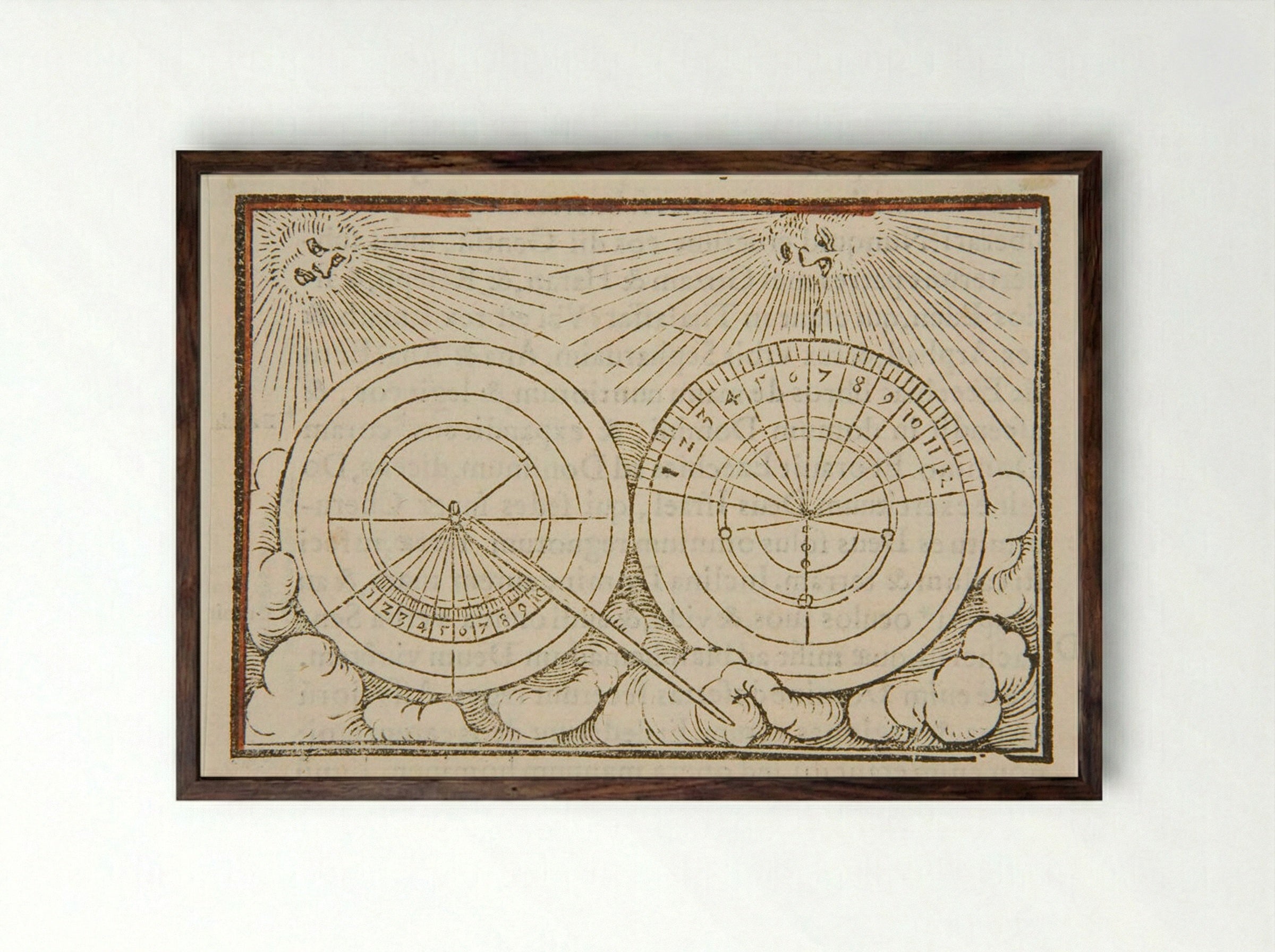 Isaiah XXXVIII - Hans Holbein the Younger - Framed Print Dark Wood