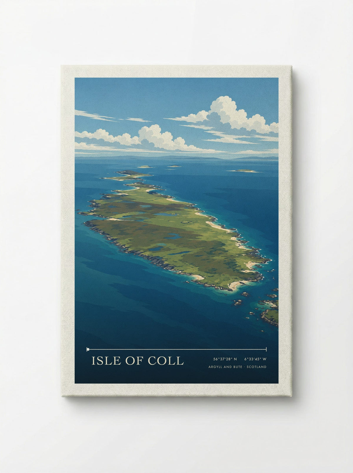 Isle of Coll, Argyll and Bute | Travel Poster - Canvas