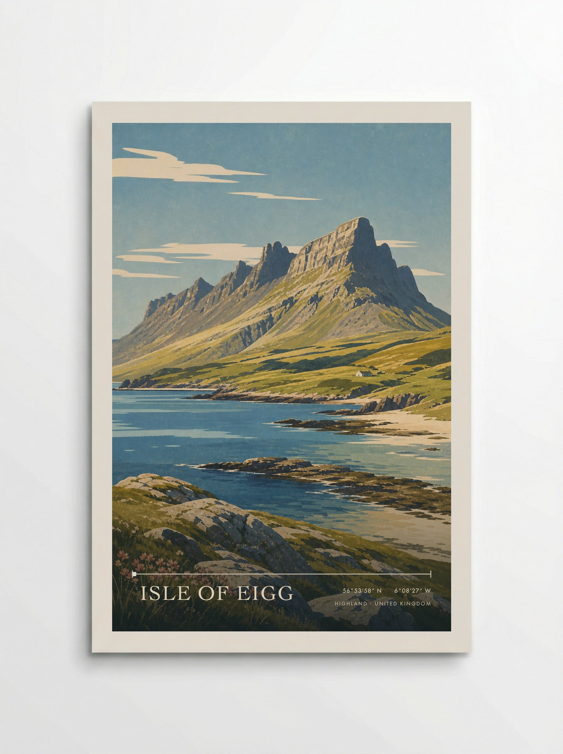 Isle of Eigg Highland United Kingdom Travel Poster - Poster