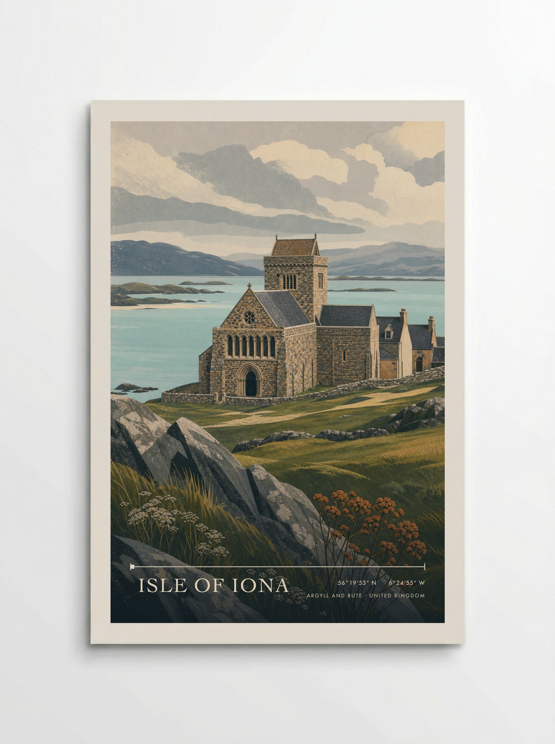 Isle of Iona Argyll and Bute United Kingdom Travel Poster - Poster