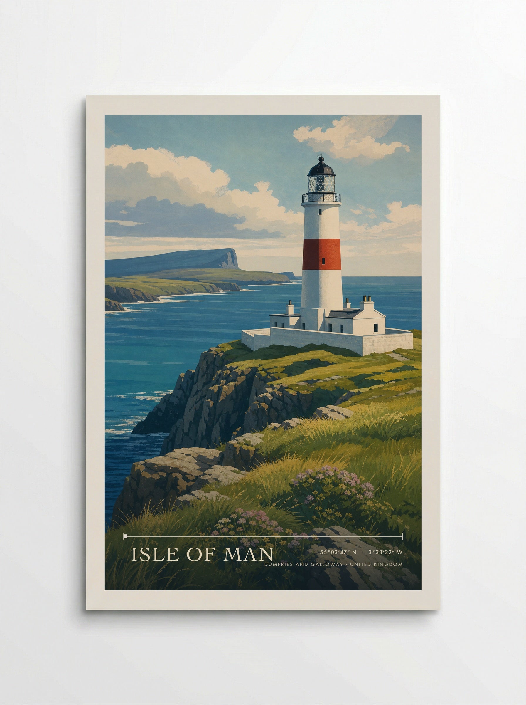 Isle of Man Dumfries and Galloway United Kingdom Travel Poster - Poster