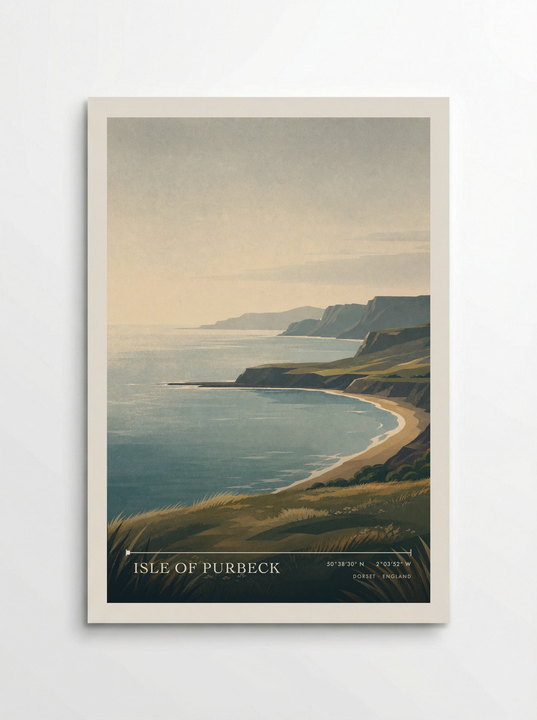 Isle of Purbeck Dorset England Travel Poster - Poster