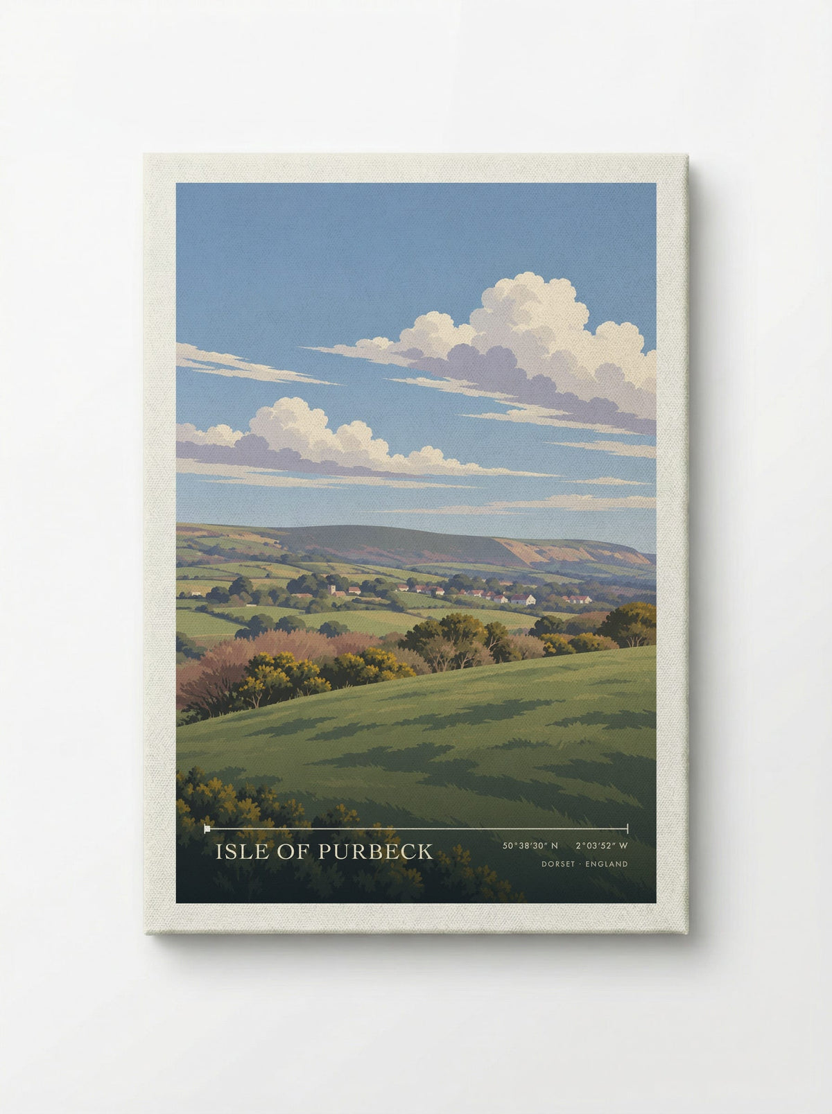 Isle of Purbeck Dorset | Travel Poster - Canvas